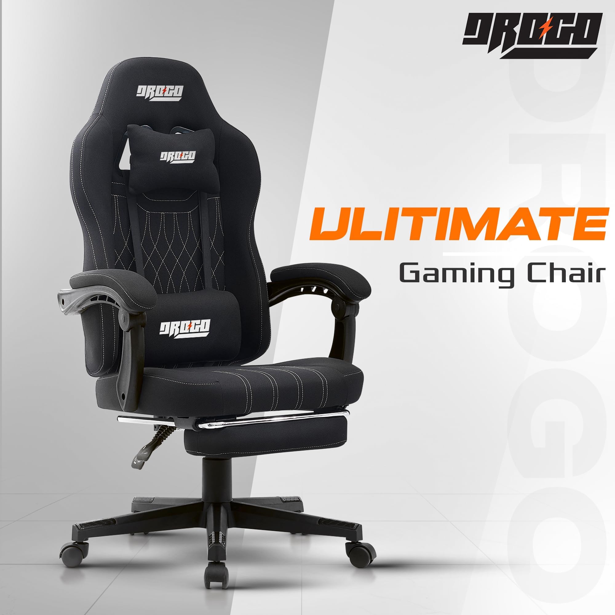 Drogo Apex Ergonomic Gaming Chair, Highback Computer Chair with Linkage Armrest