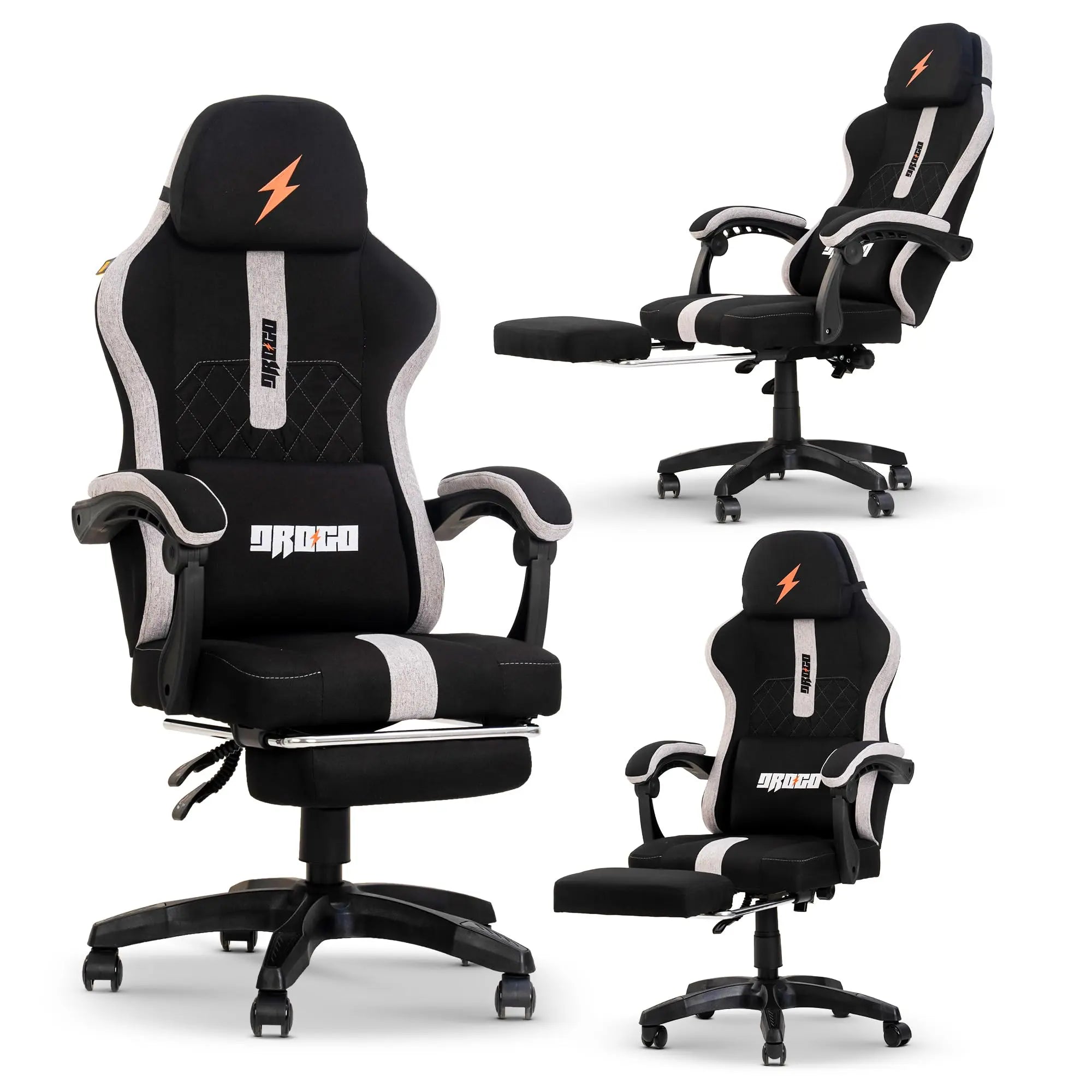 Drogo ComfortMax Ergonomic Video Game Chair with Breathable Fabric, Adjustable Neck Drogo India