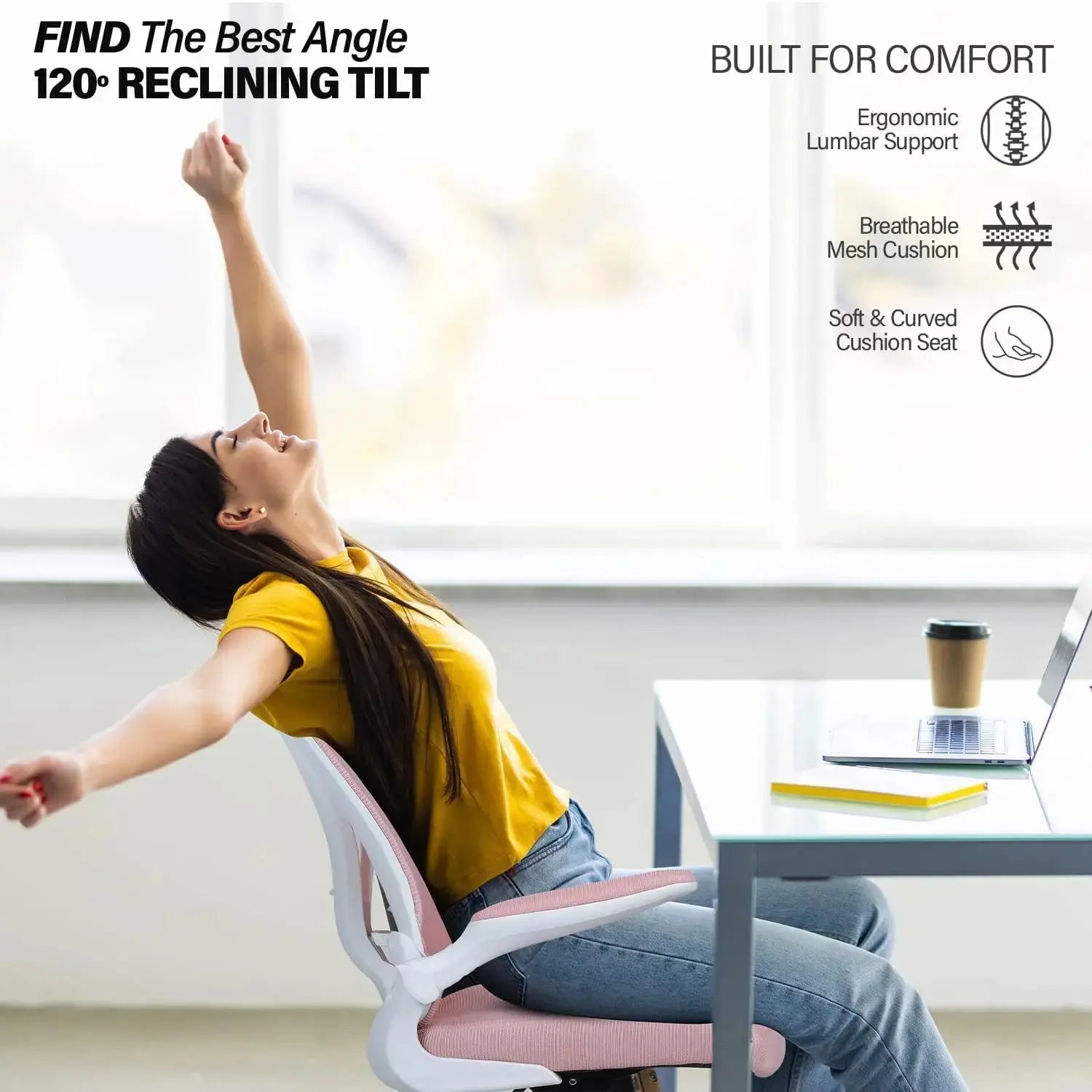 Drogo Marshal Lite Ergonomic Office Chair for Work from Home, High Back Computer Chair Galaxy Incorporation