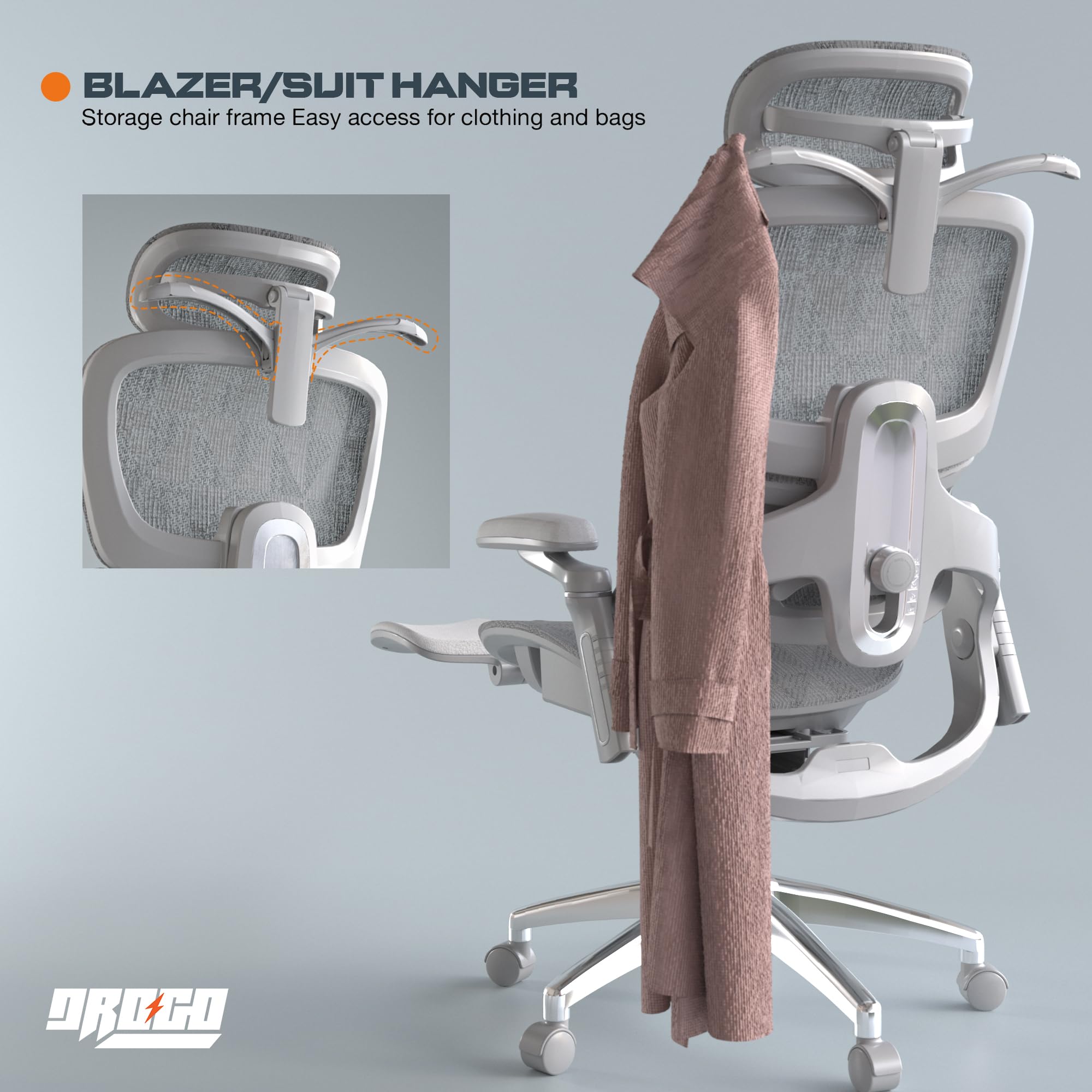 Drogo Evo Lounge Office Chair for Work from Home, Ergonomic Computer Chair