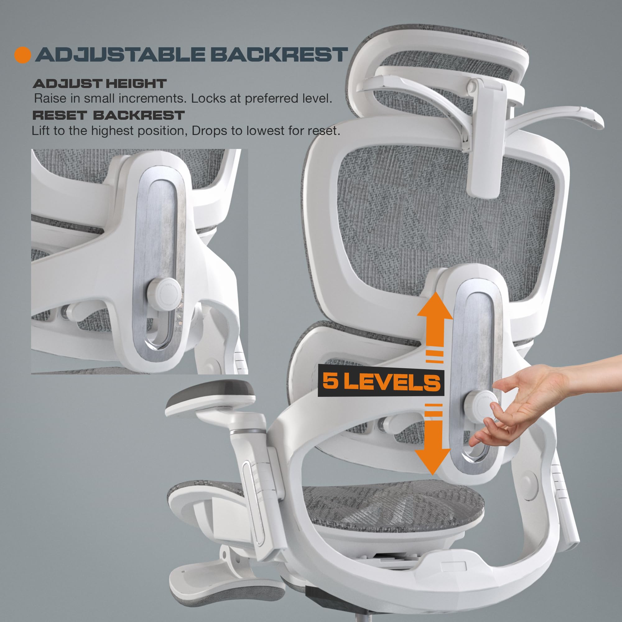 Drogo Evo Lounge Office Chair for Work from Home, Chair for Study with Breathable Mesh