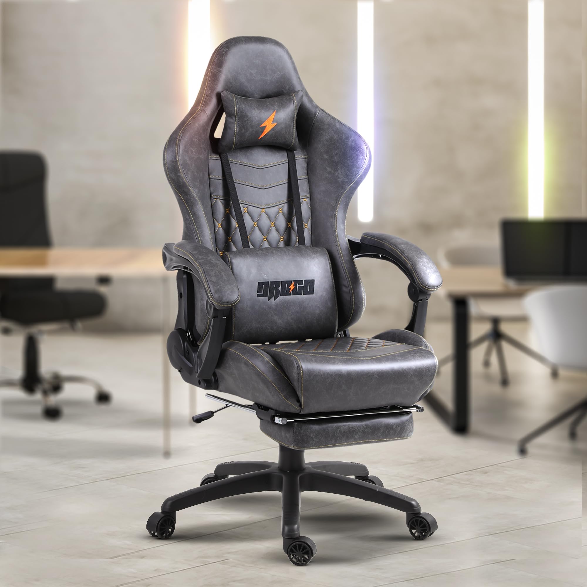 Drogo Emperor Series Multi-Purpose Ergonomic Gaming Chair with 7 Way Adjustable Seat