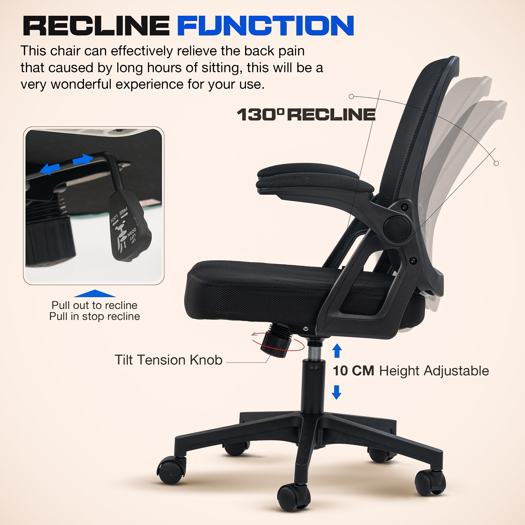 Drogo DynamicWing Ergonomic Office Chair for Work from Home