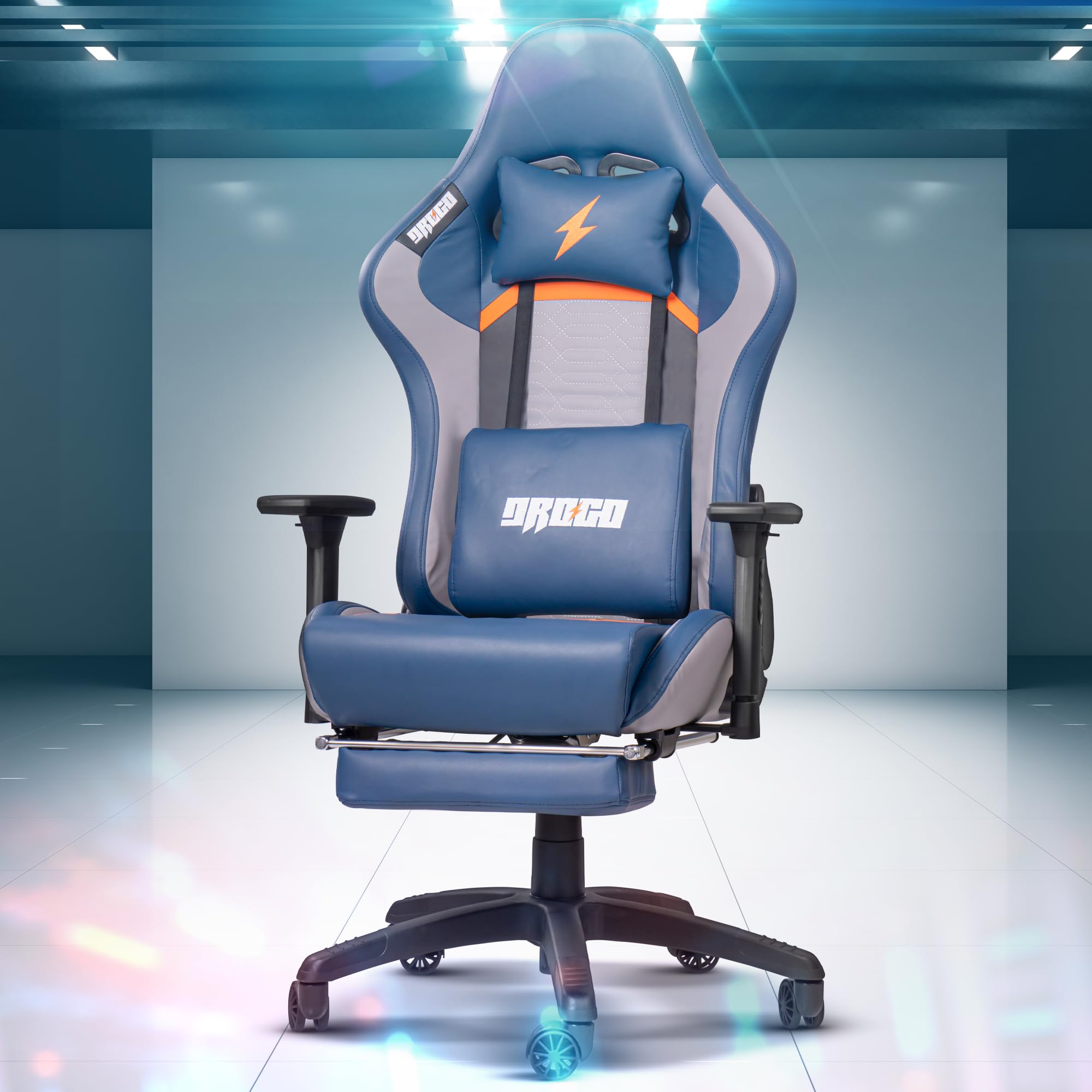Drogo Racer Pro Series Gaming Chair Computer Chair With Pu Leather, Adjustable Seat