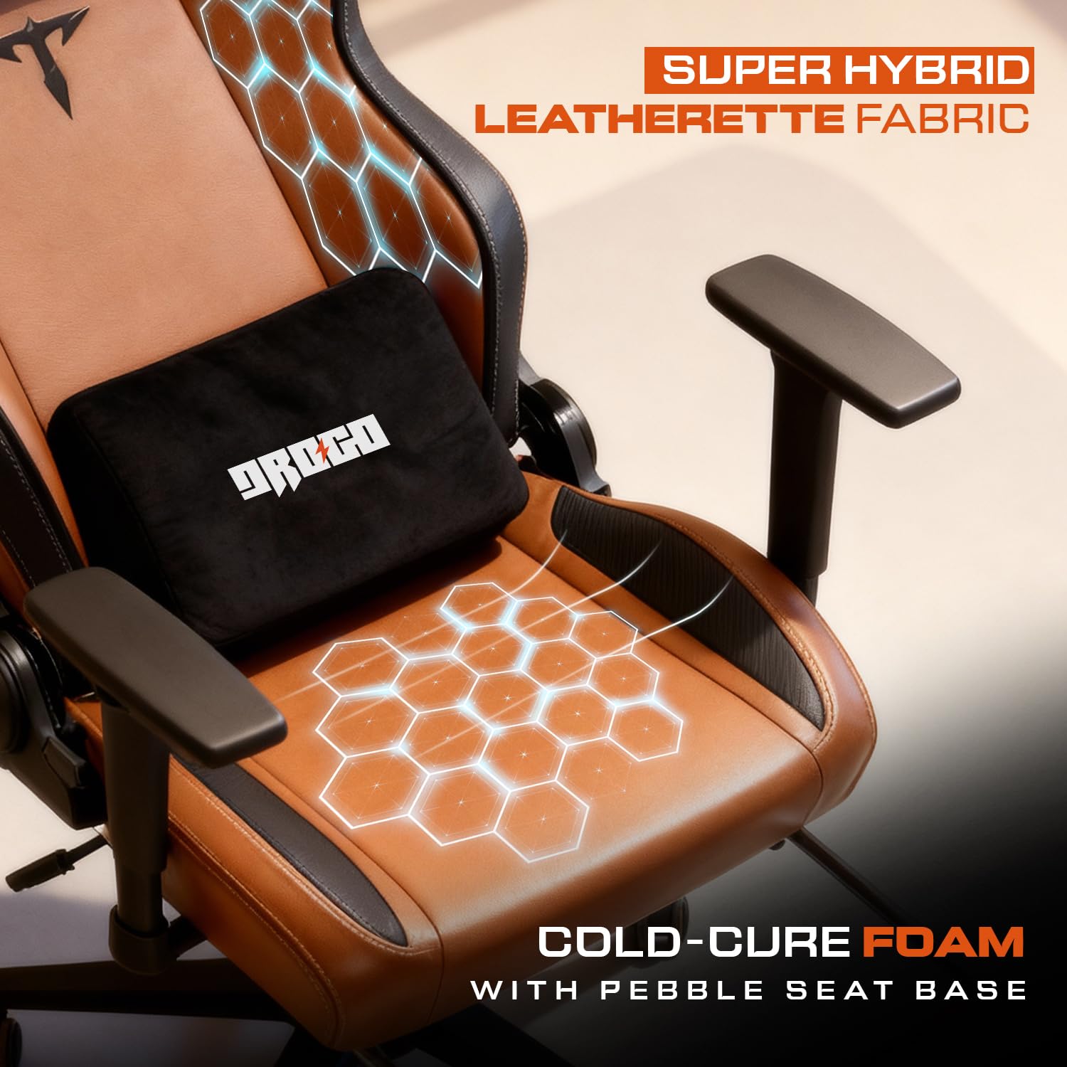 Drogo Titan Forged Ergonomic Gaming Chair with Premium PU Leather Fabric