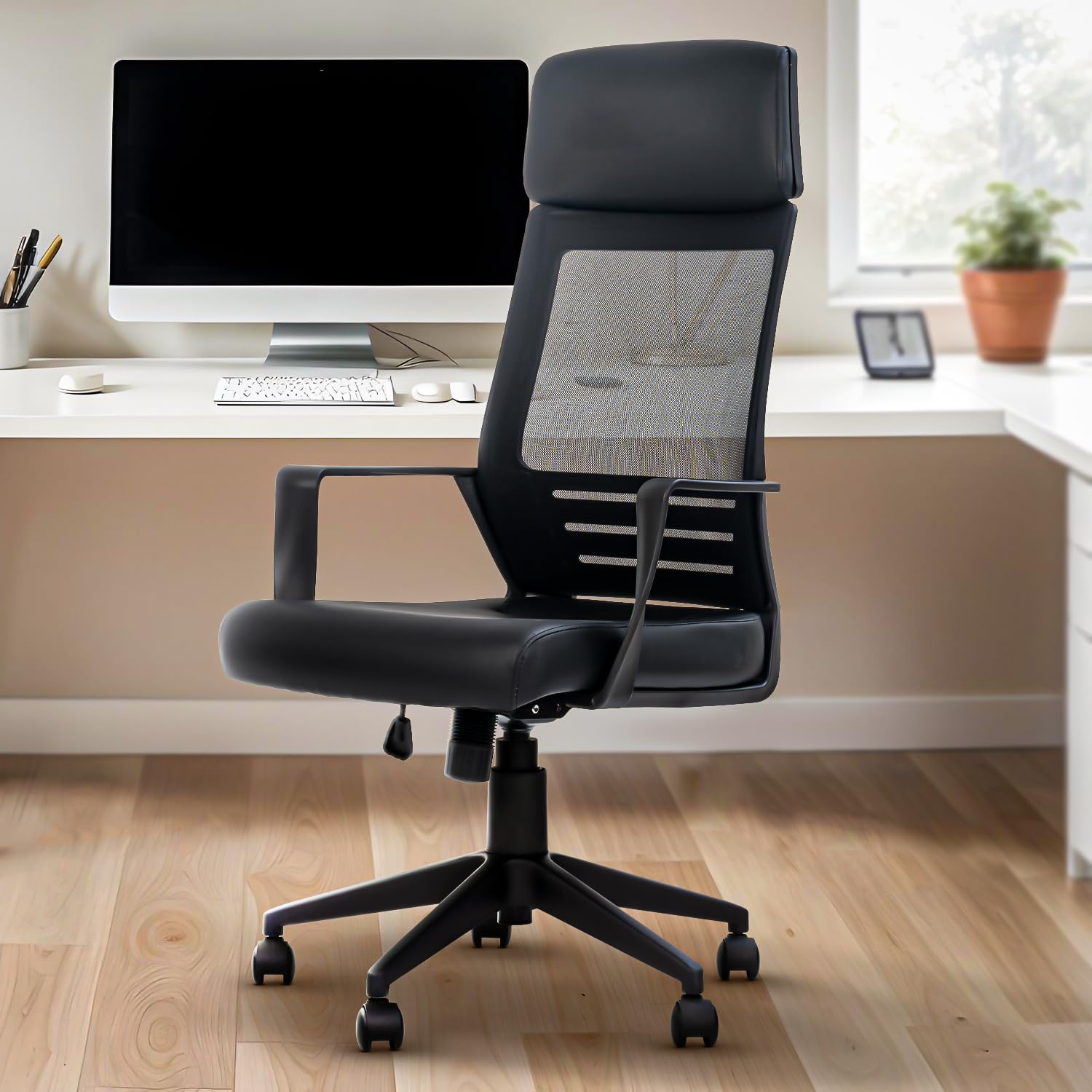 Drogo Lumina Pro Ergonomic Premium Leatherette Office Chair for Work at Home