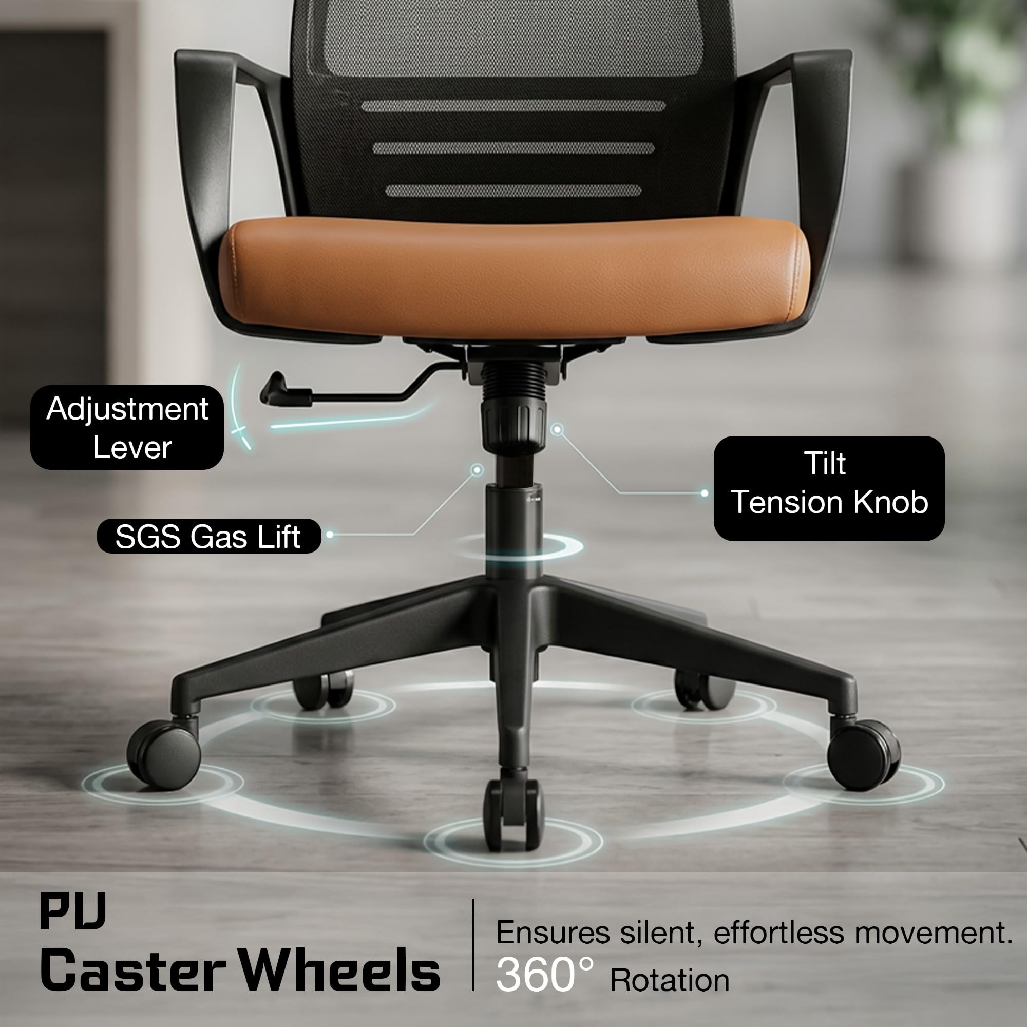 Drogo Lumina Pro Ergonomic Adjustable Office Chair for Work at Home