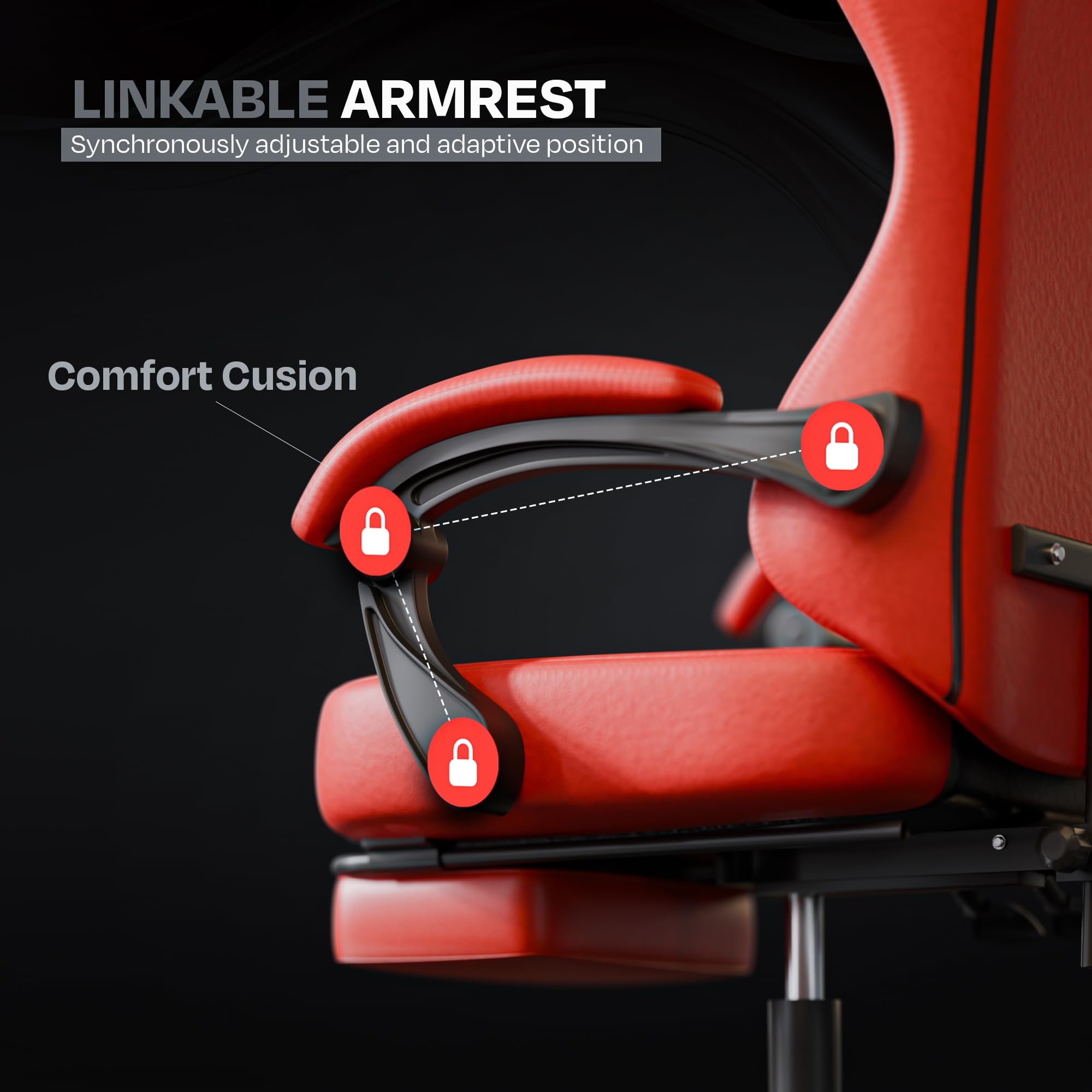 Drogo Aura Ergonomic Gaming Chair with Premium PU Leather Fabric