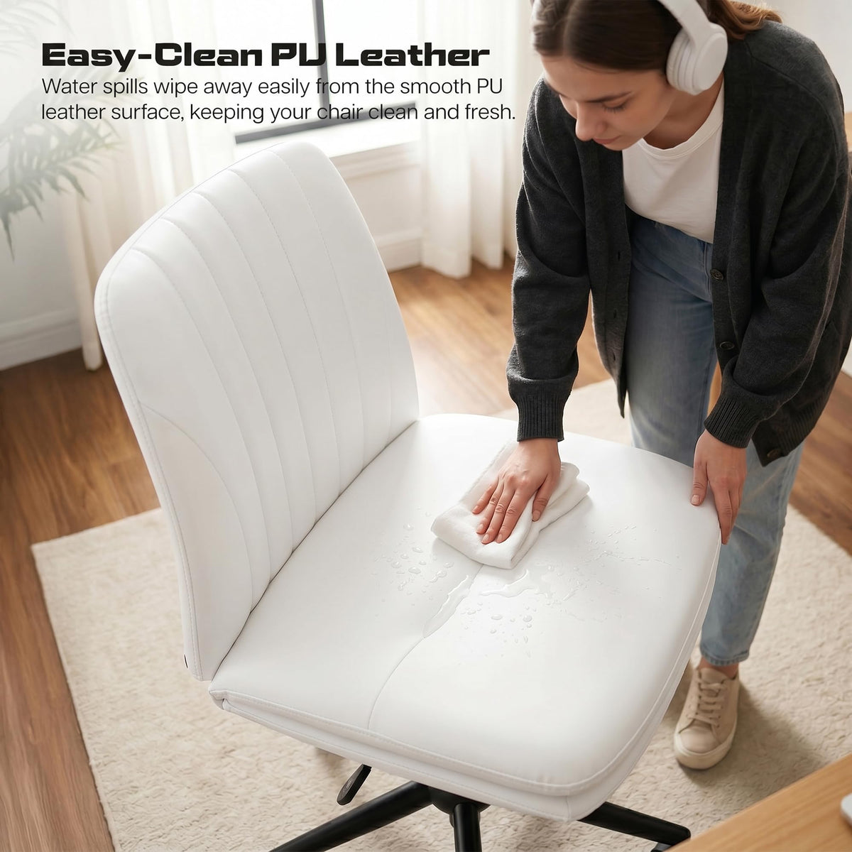 Zen Cross Legged Chair for Work from Home (Beige)