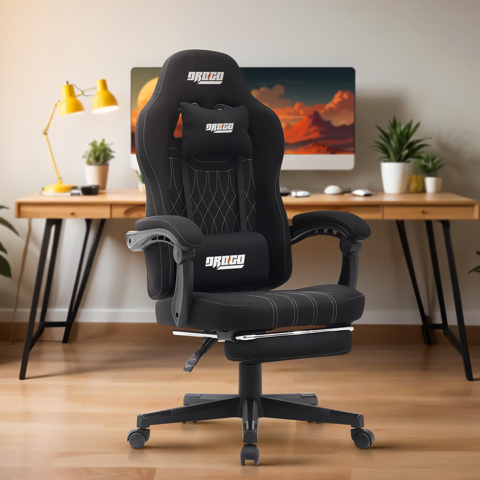 Drogo Apex Ergonomic Gaming Chair, Highback Computer Chair with Linkage Armrest