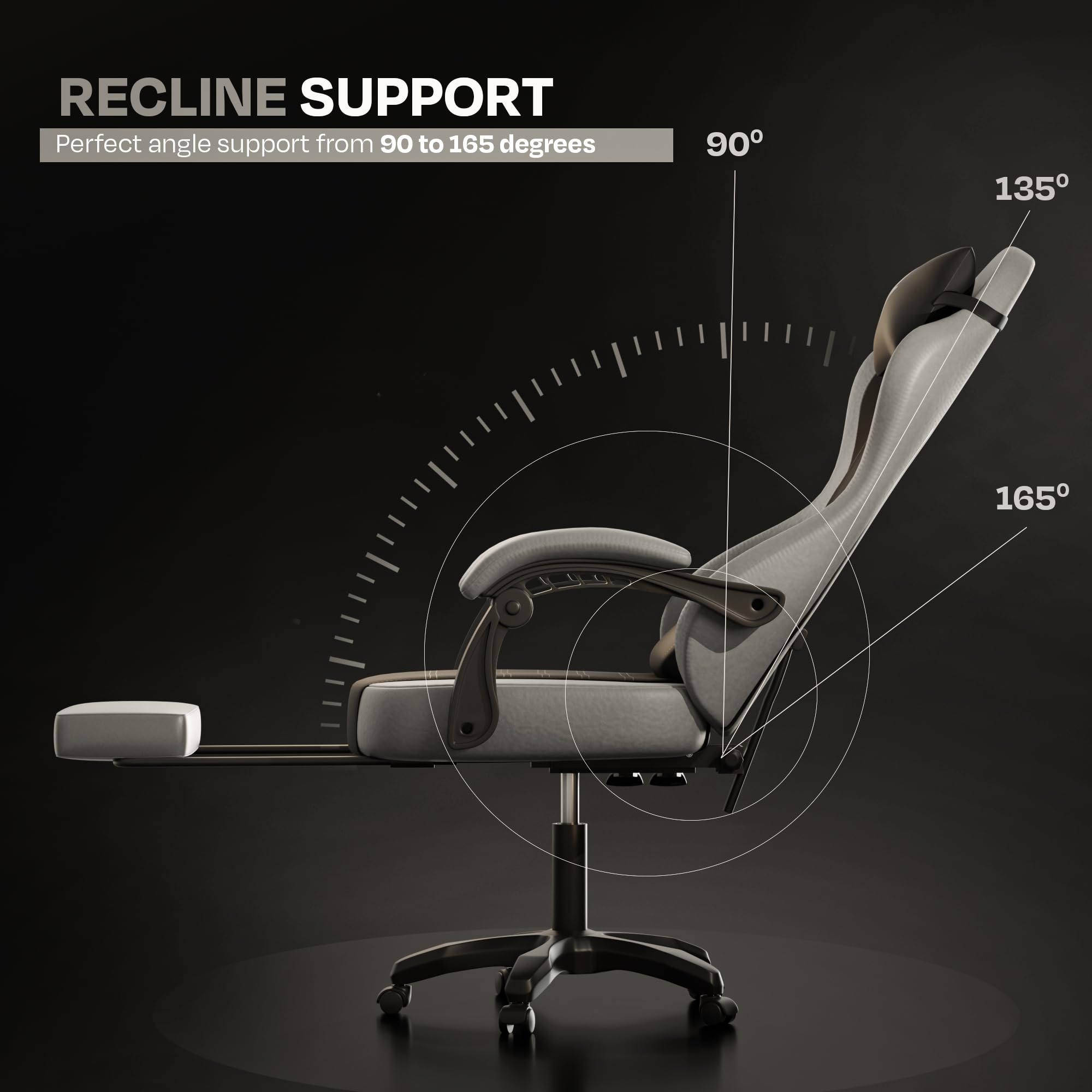 Drogo Aura Ergonomic Gaming Chair with Premium PU Leather Fabric