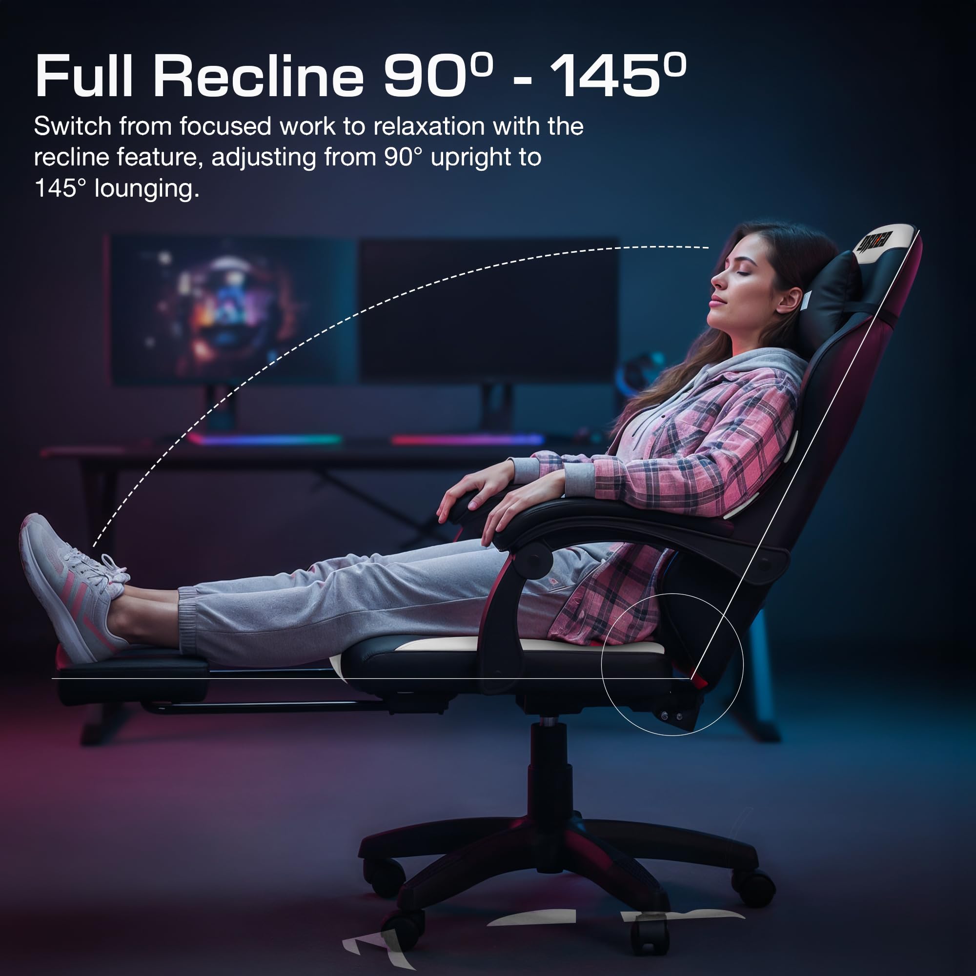 Drogo Auro X1 Ergonomic Gaming Chair with Premium PU Leather Fabric