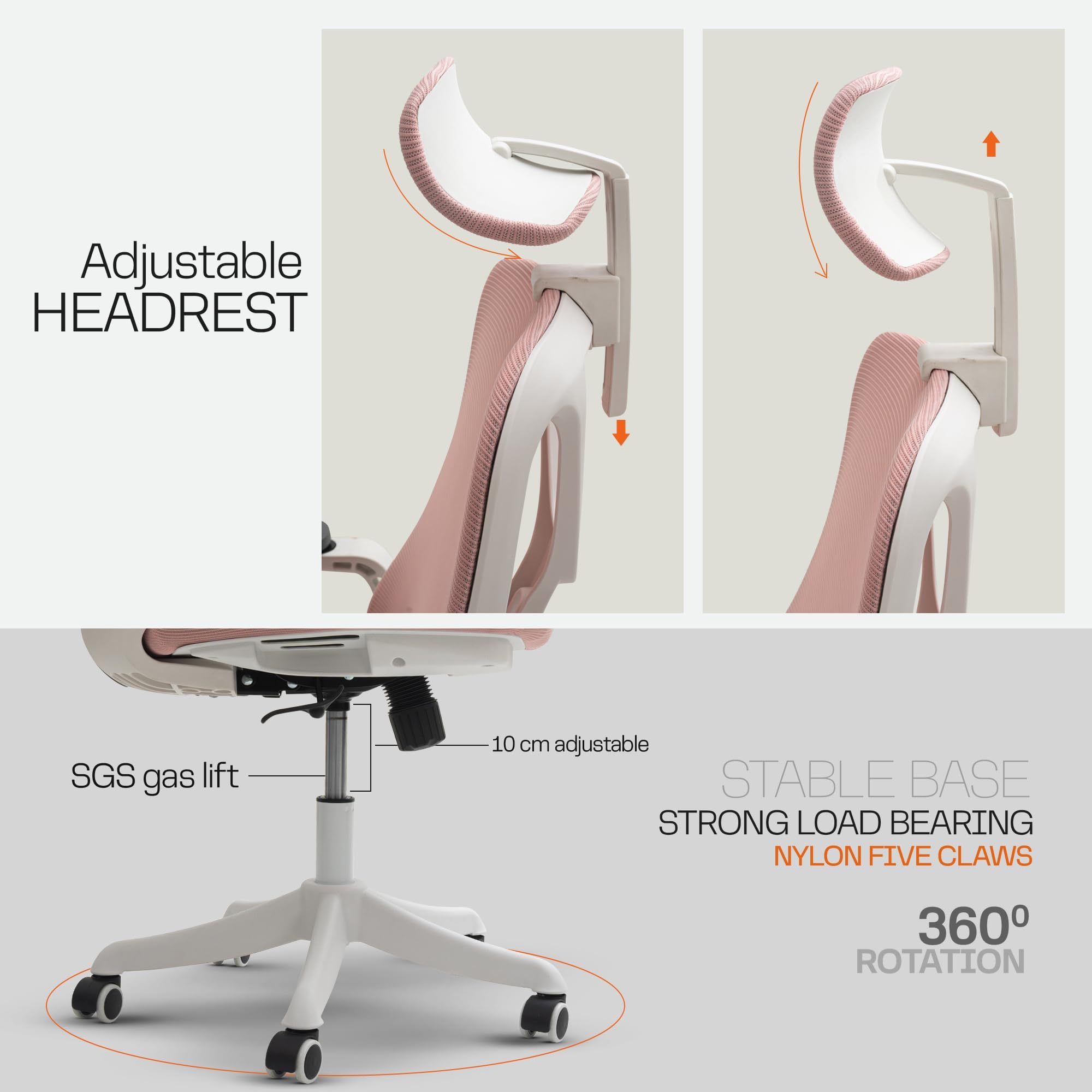 Drogo ComfortFlex Premium Ergonomic Office Chair for Work from Home