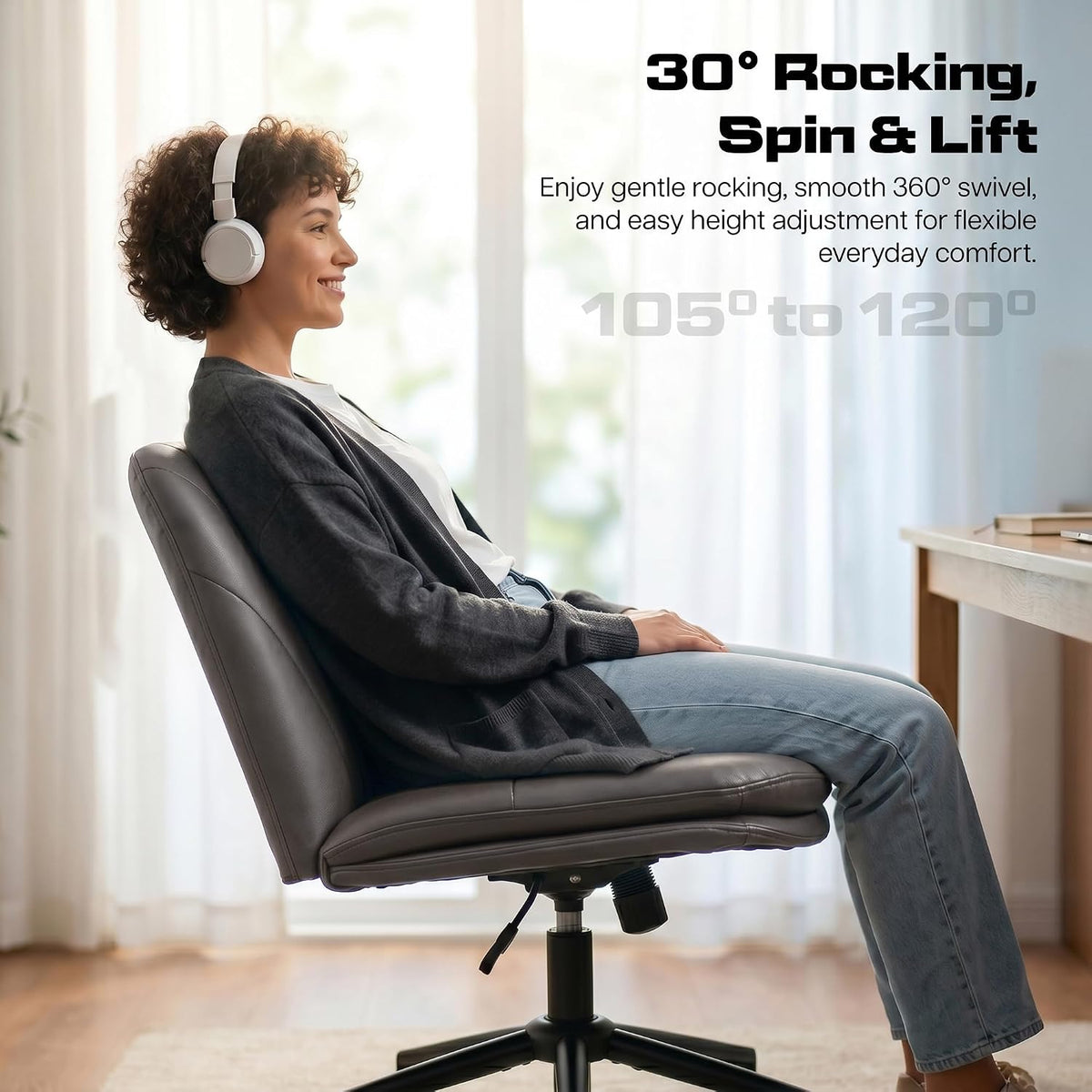 Zen Cross Legged Chair for Work from Home (Beige)