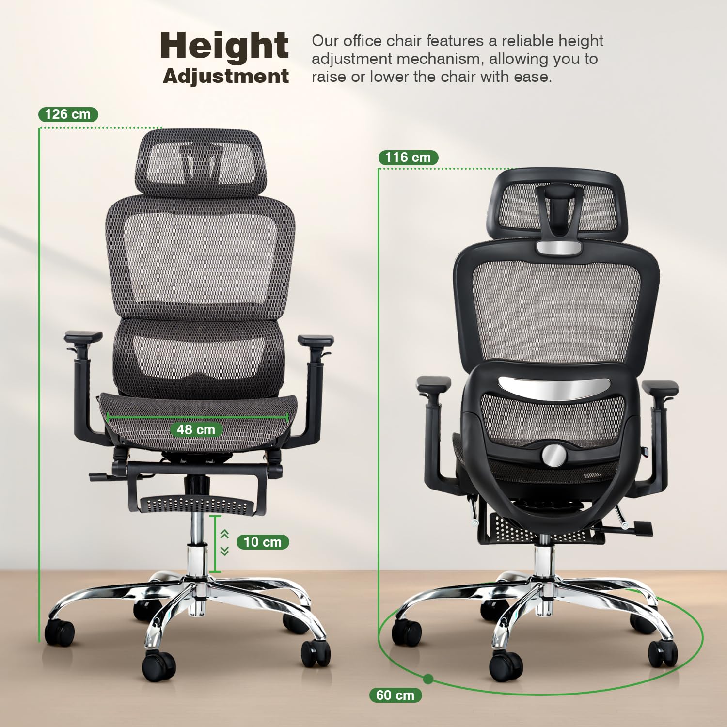 Drogo ProFlex Ergonomic Office Chair for Work from Home