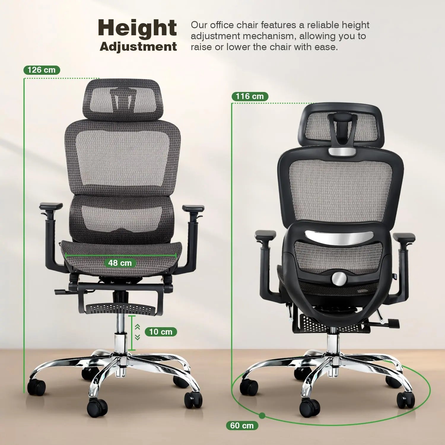 Drogo ProFlex Ergonomic Office Chair for Work from Home Galaxy Incorporation