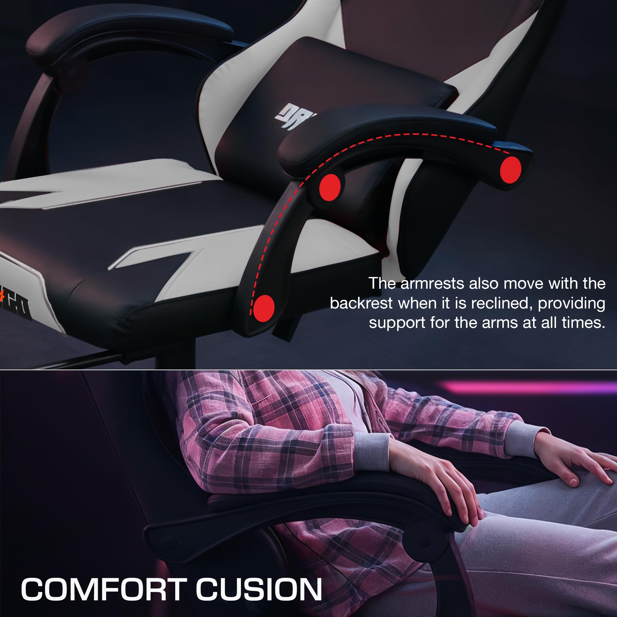 Drogo Auro X1 Ergonomic Gaming Chair with Premium PU Leather Fabric