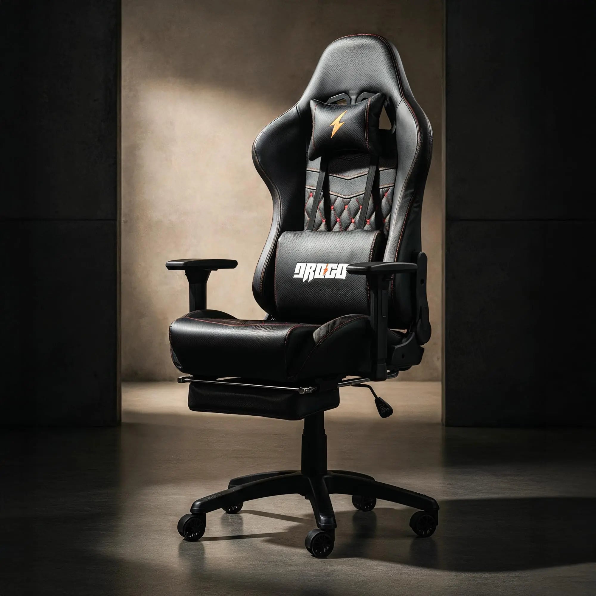 Drogo Emperor Pro Ergonomic Gaming Chair With Footrest, Adjustable Seat & 3D Arm Rest Galaxy Incorporation