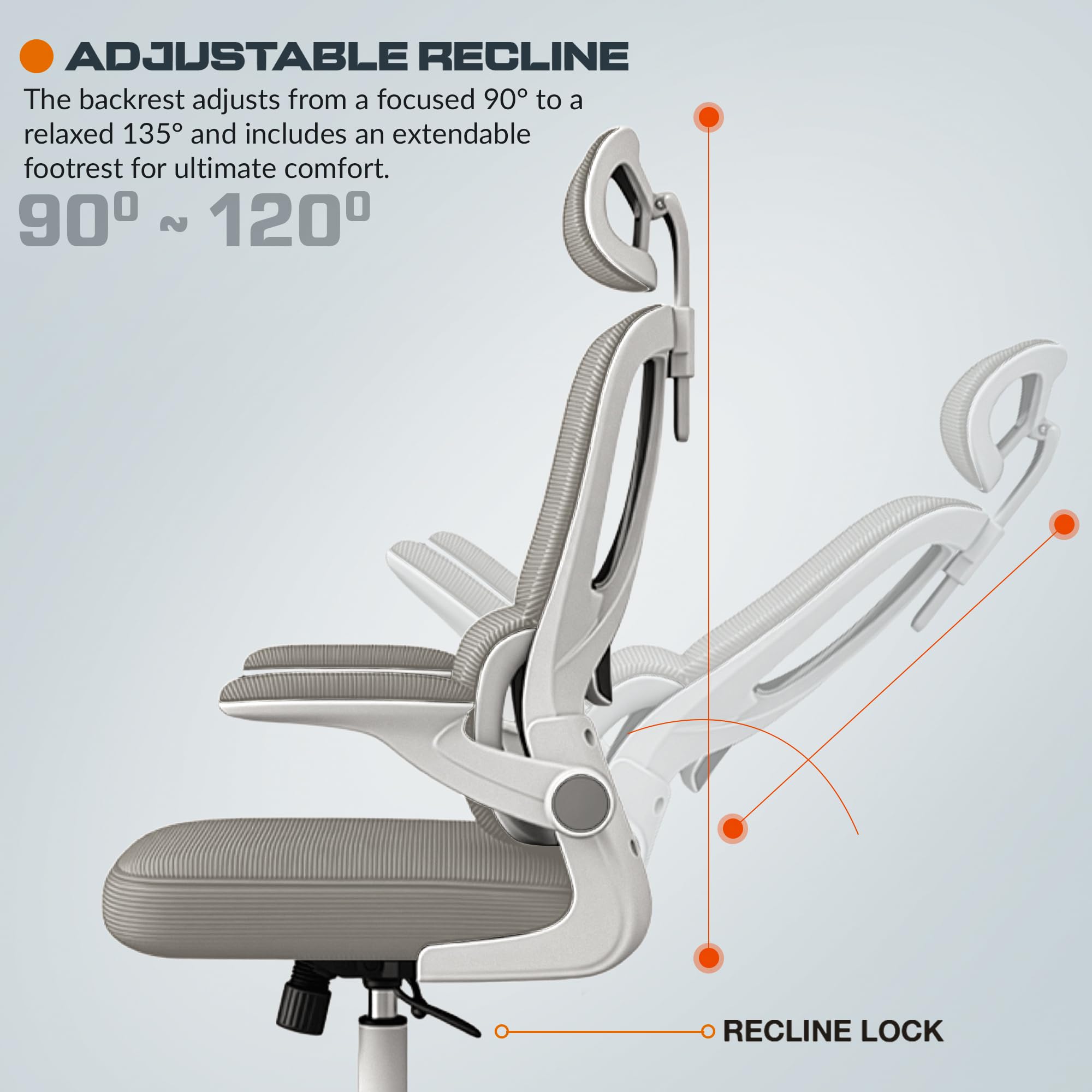 Drogo Ergonomic Office Chair for Work from Home, Desk Chair