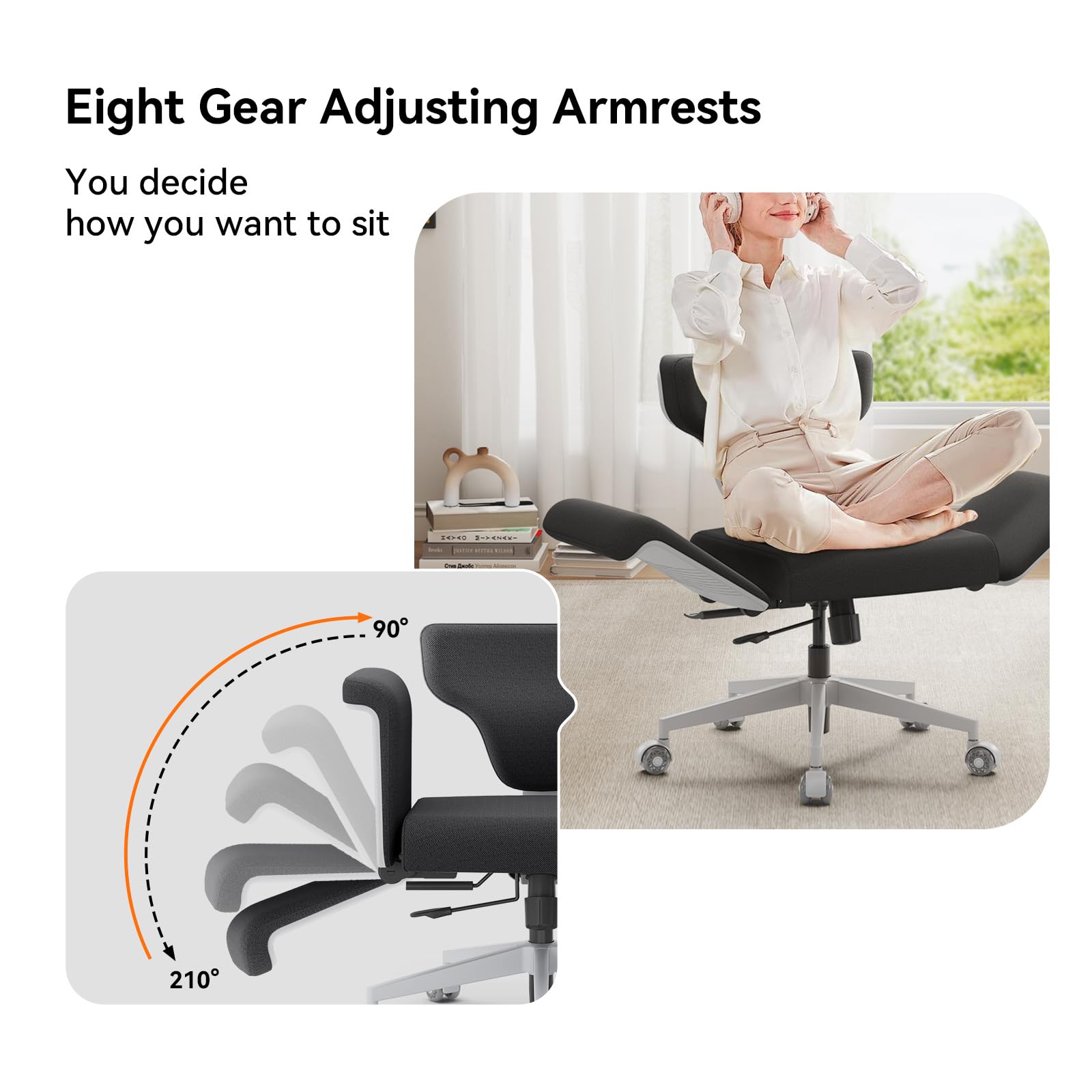 Drogo Freedom-X Multi-Position Cross Legged Office Chair