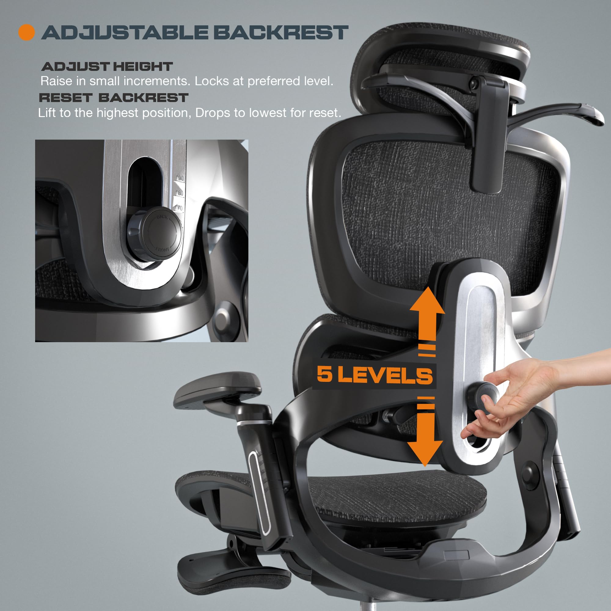 Drogo Evo Lounge Office Chair for Work from Home, Chair for Study with Breathable Mesh