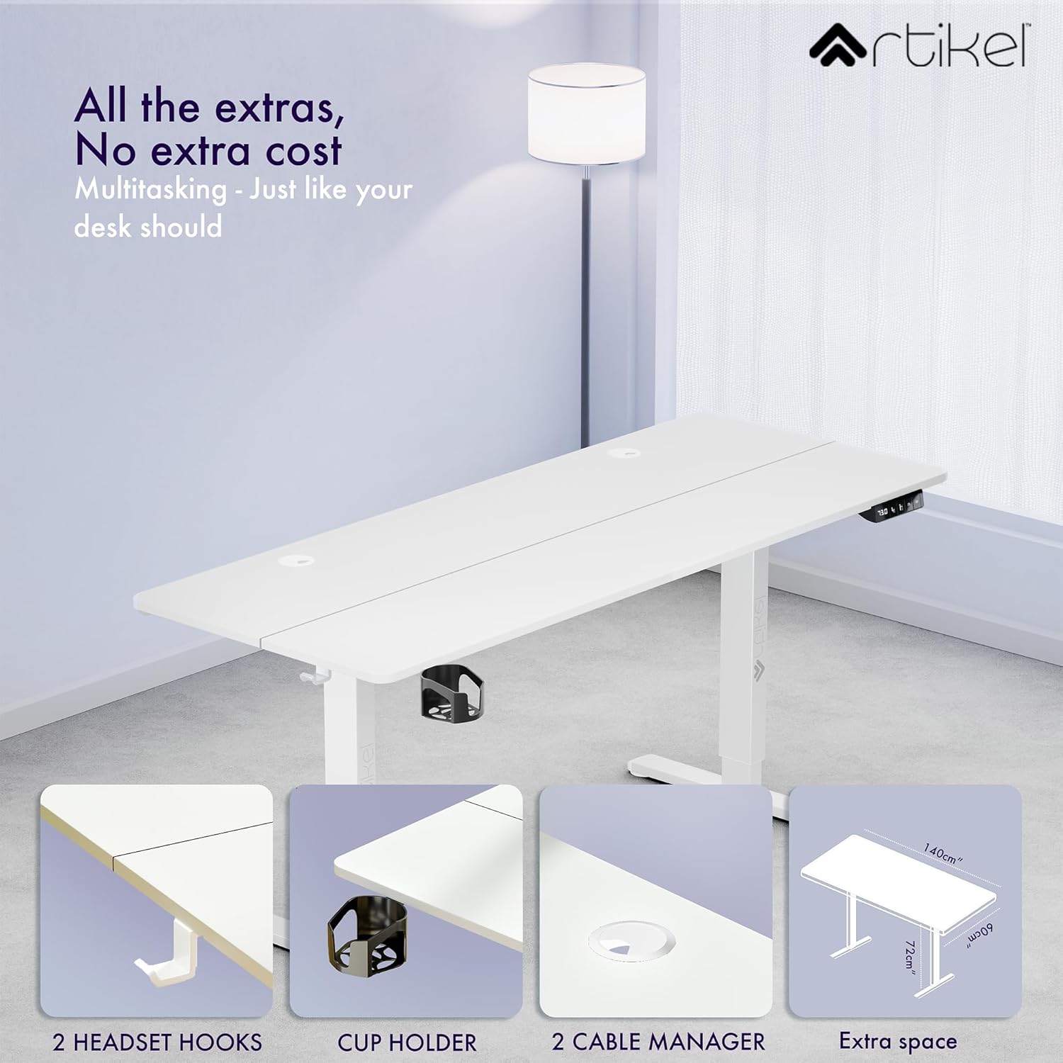 Drogo Eco Electric Height Adjustable Table for Office Work Drogo