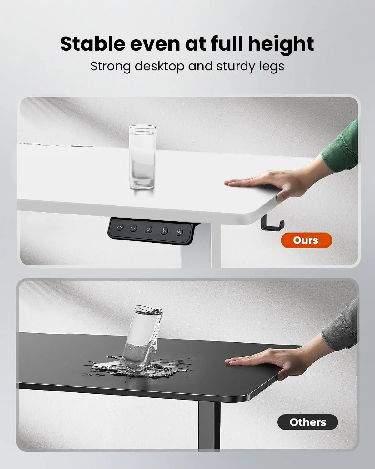 Drogo Artidesk Series Electric Height Adjustable Table Diy, Sit Stand Gaming Desk 120X60Cm - White Drogo India