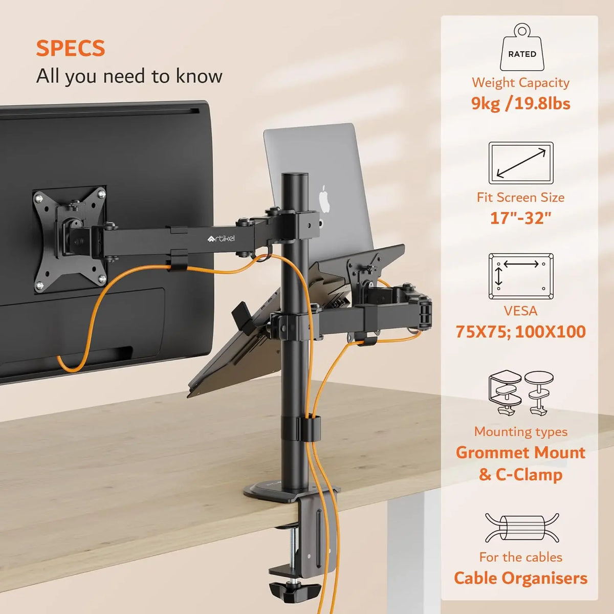 monitor desk mount