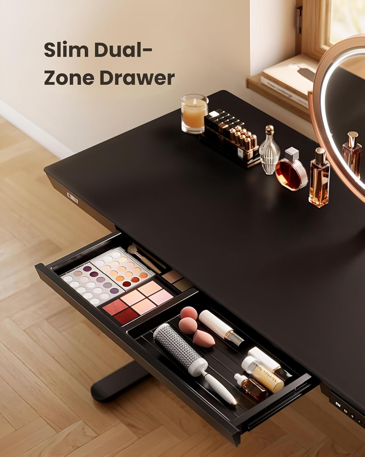 Drogo Artikel Advanced Pro Electric Height Adjustable Table DIY with 3 Year Warranty | Sit Stand Computer Desk 120 X 60 Cm - Black