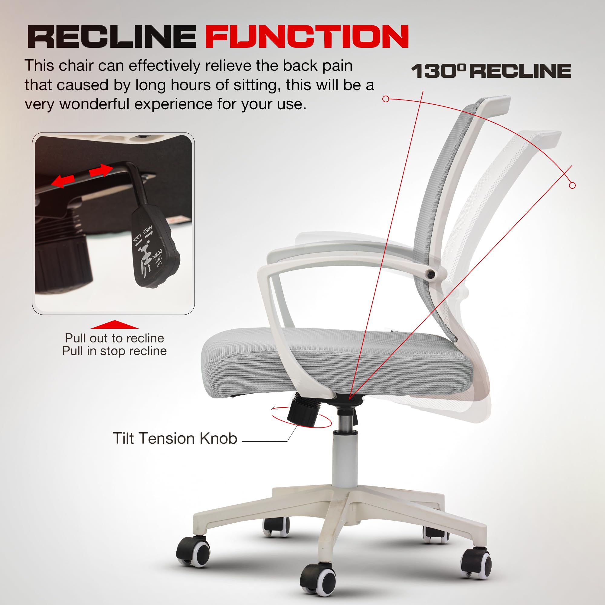 Drogo ComfortWing Ergonomic Office Chair for Work from Home