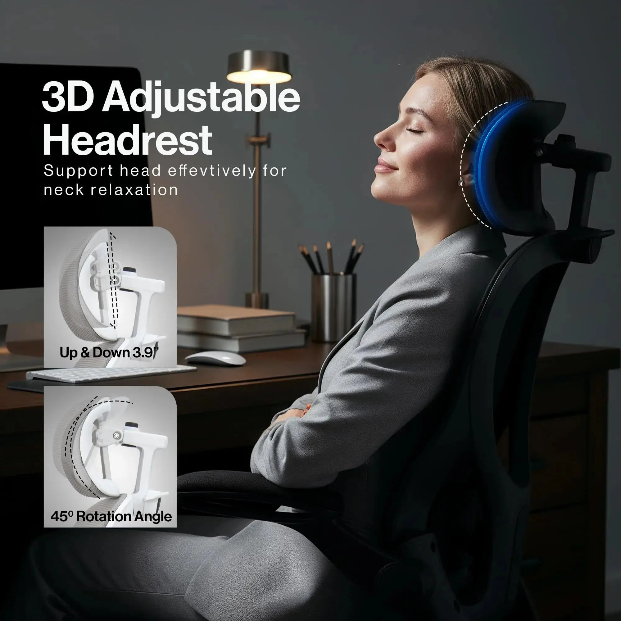 Drogo ErgoFlex Ergonomic Office Chair for Work from Home with Breathable Mesh, Flip-up Armrest Drogo Ergonomics