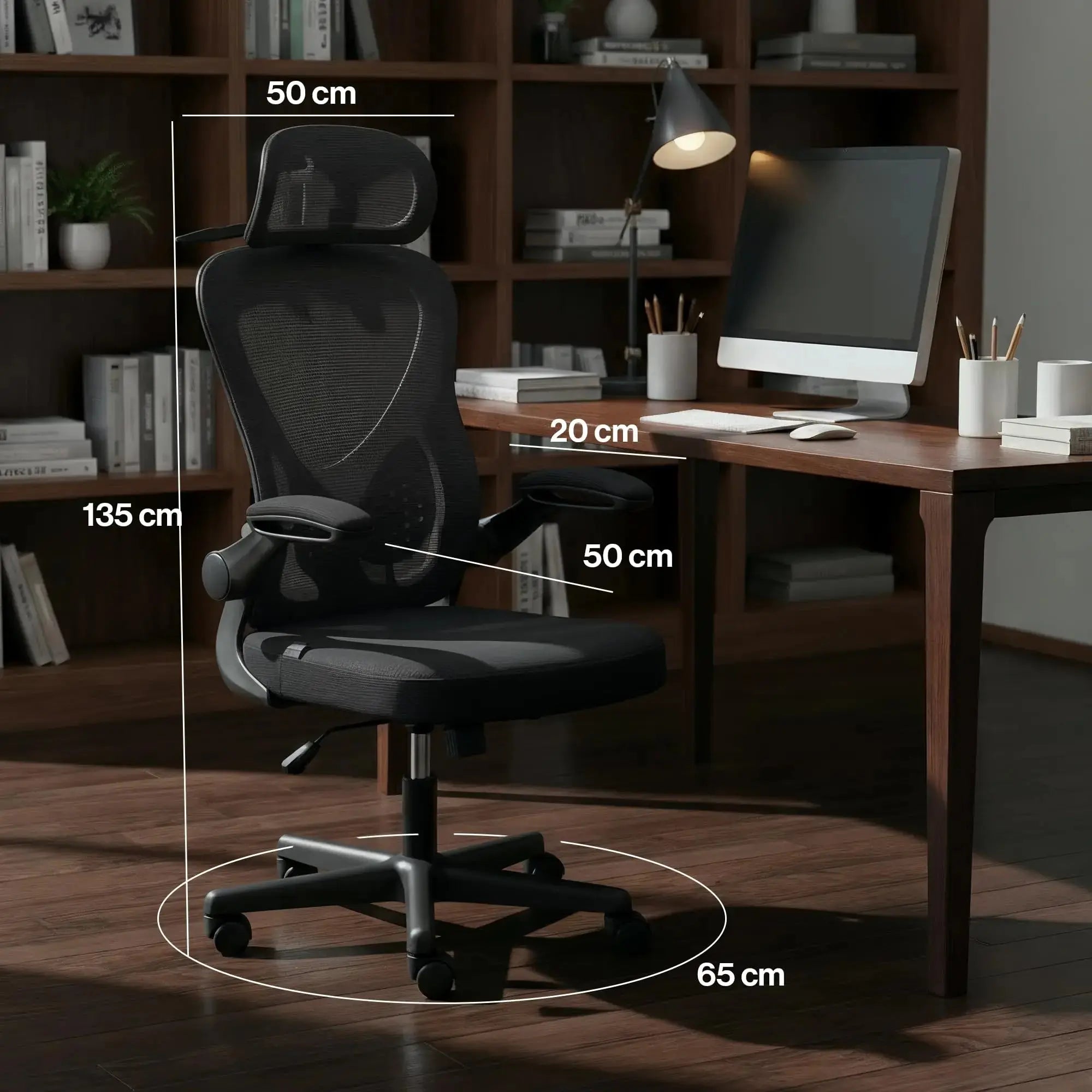 Drogo ErgoFlex Ergonomic Office Chair for Work from Home with Breathable Mesh, Flip-up Armrest Drogo Ergonomics