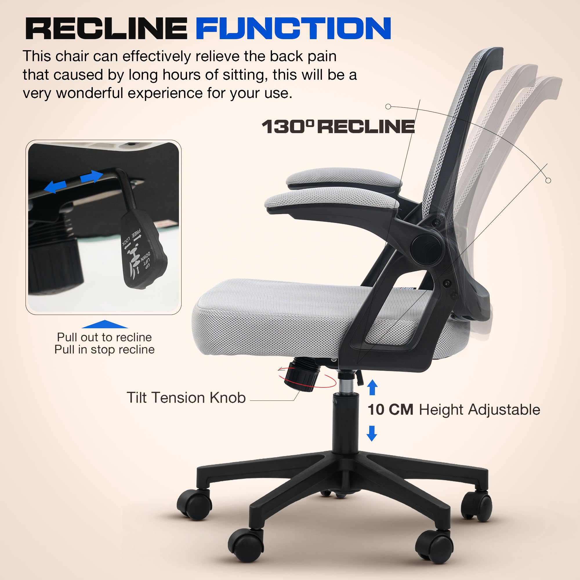 Drogo DynamicWing Ergonomic Office Chair for Work from Home