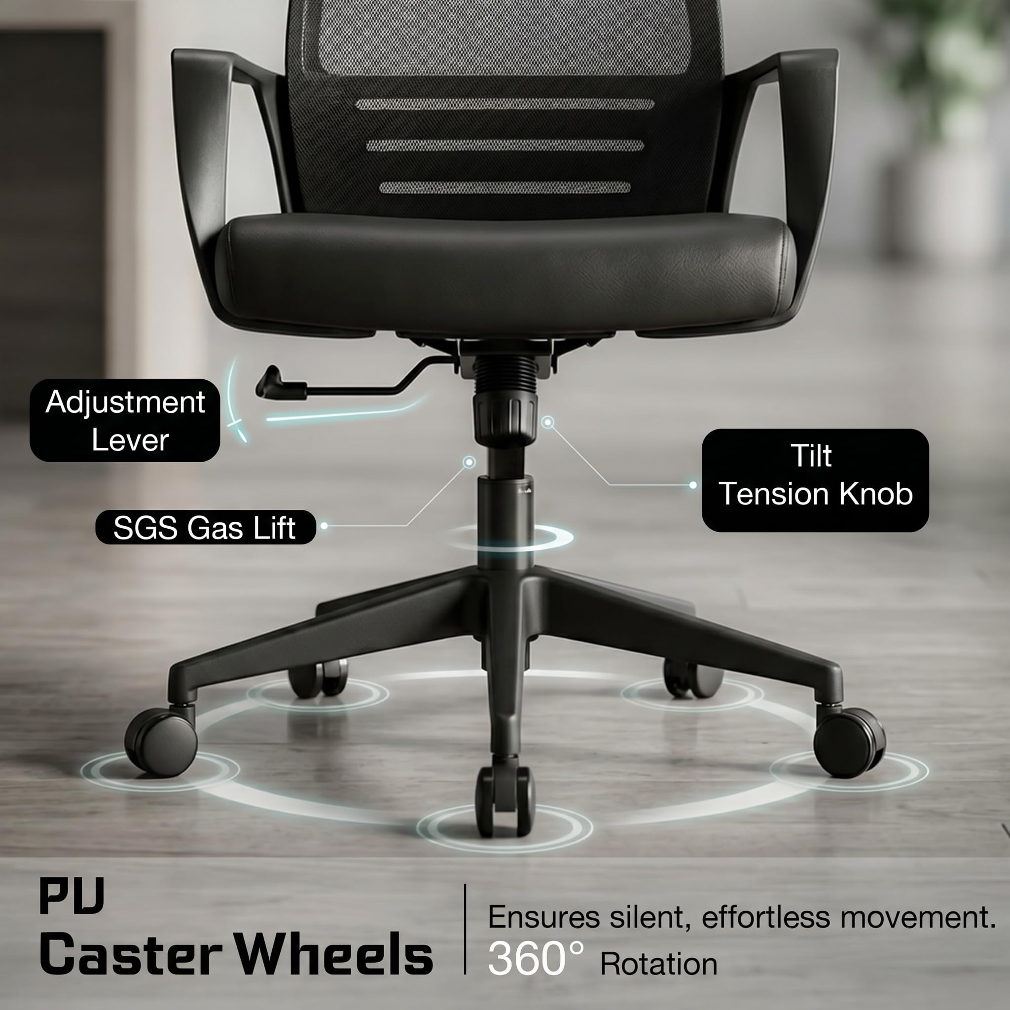 Drogo Lumina Pro Ergonomic Adjustable Office Chair for Work at Home