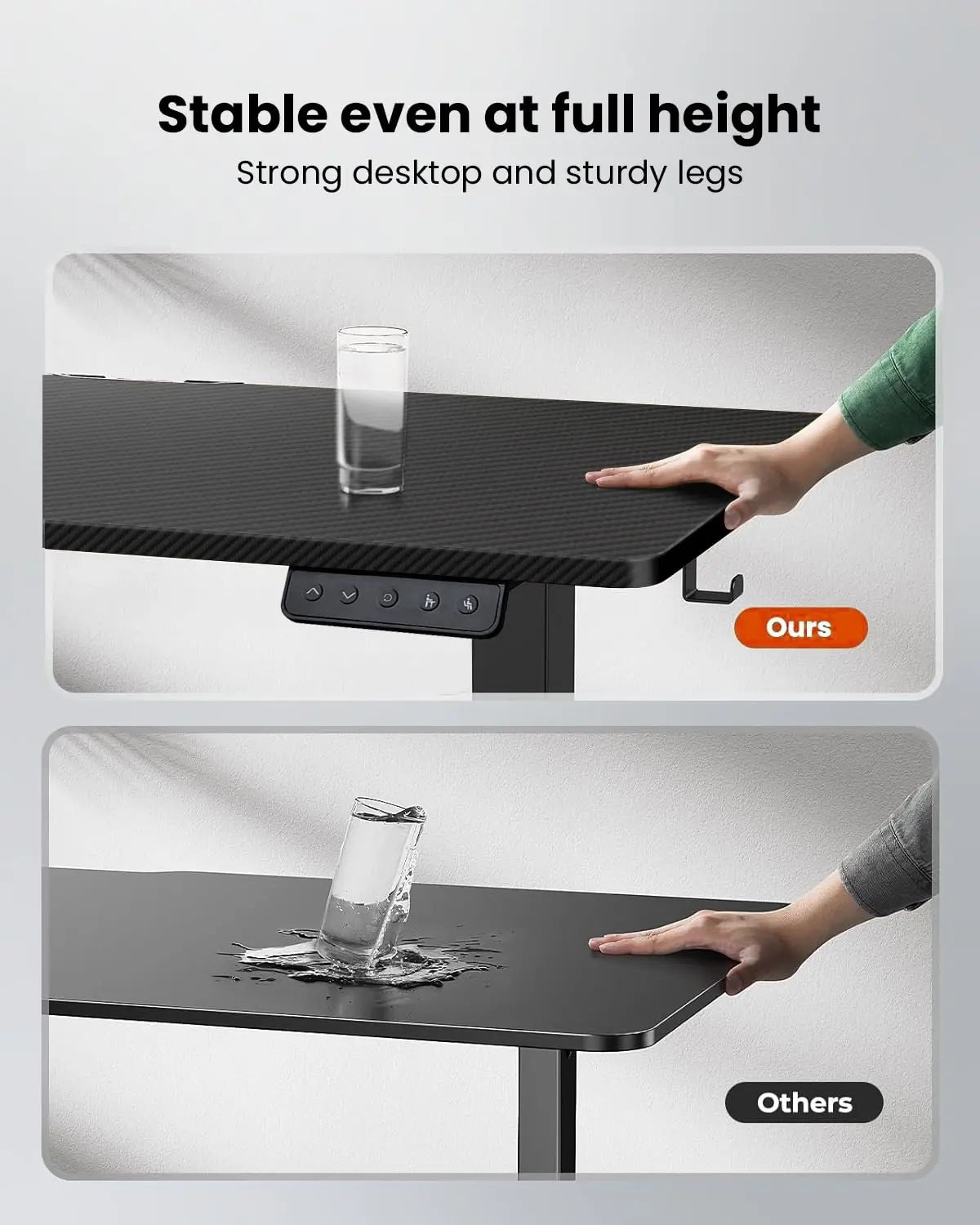 Drogo Artidesk Series Adjustable Electric Gaming Table Diy, Sit Stand Gaming Desk, with 3 Yr Warranty 120X60Cm - Carbon Black Drogo India