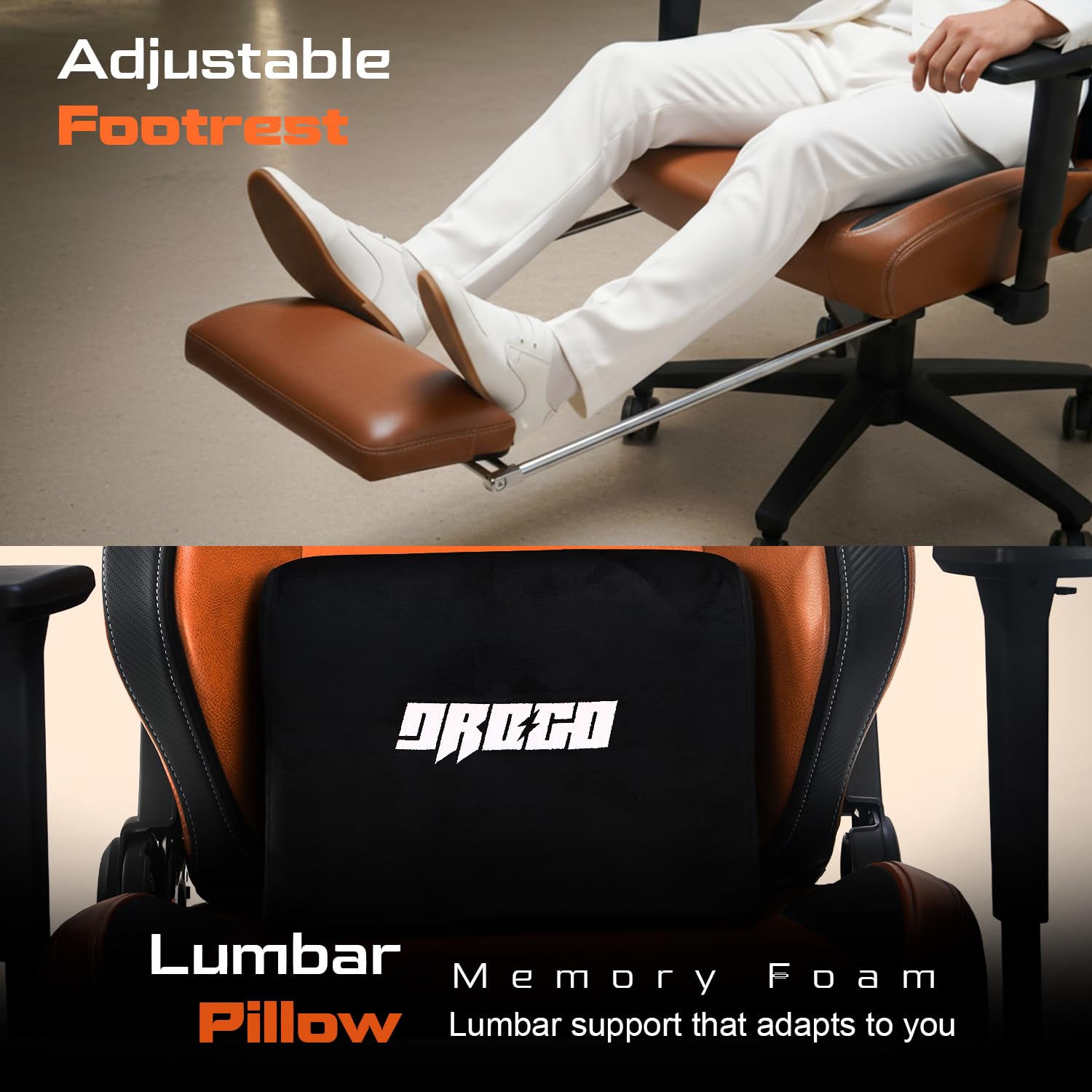 Drogo Titan Forged Ergonomic Gaming Chair with Premium PU Leather Fabric