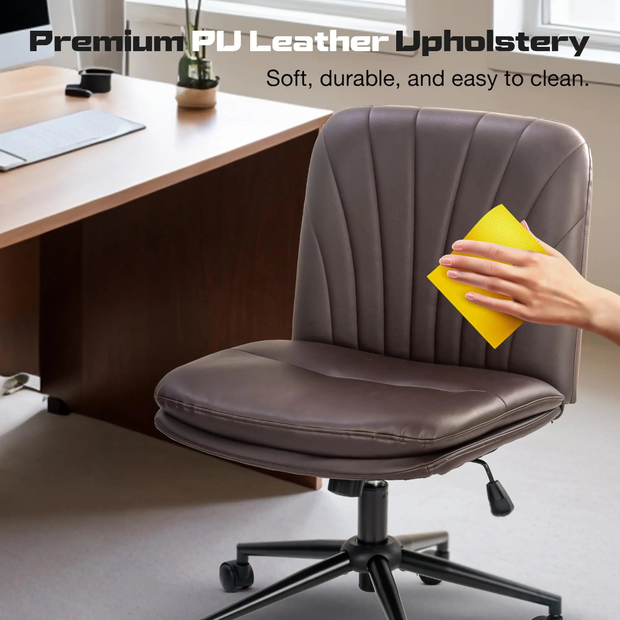 Drogo Zen Pro Cross Legged Chair for Work from Home, Cross Legged Wide Computer Chair Galaxy Incorporation