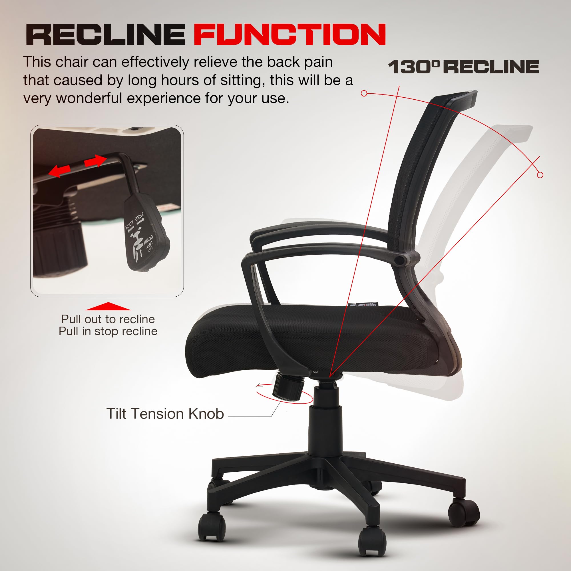 Drogo ComfortWing Ergonomic Office Chair for Work from Home