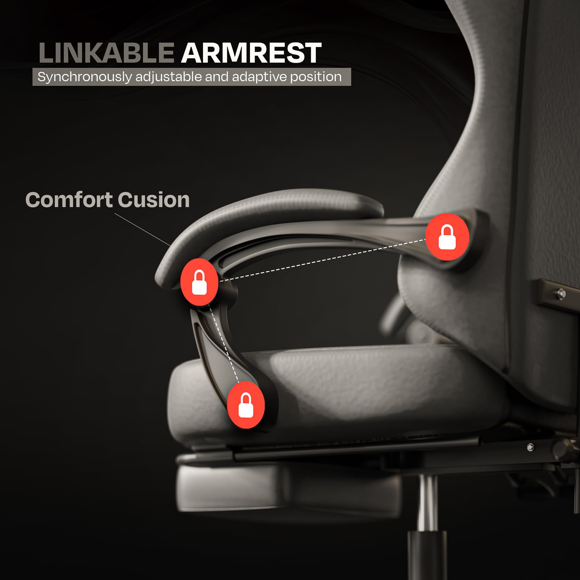 Drogo Aura Ergonomic Gaming Chair with Premium PU Leather Fabric