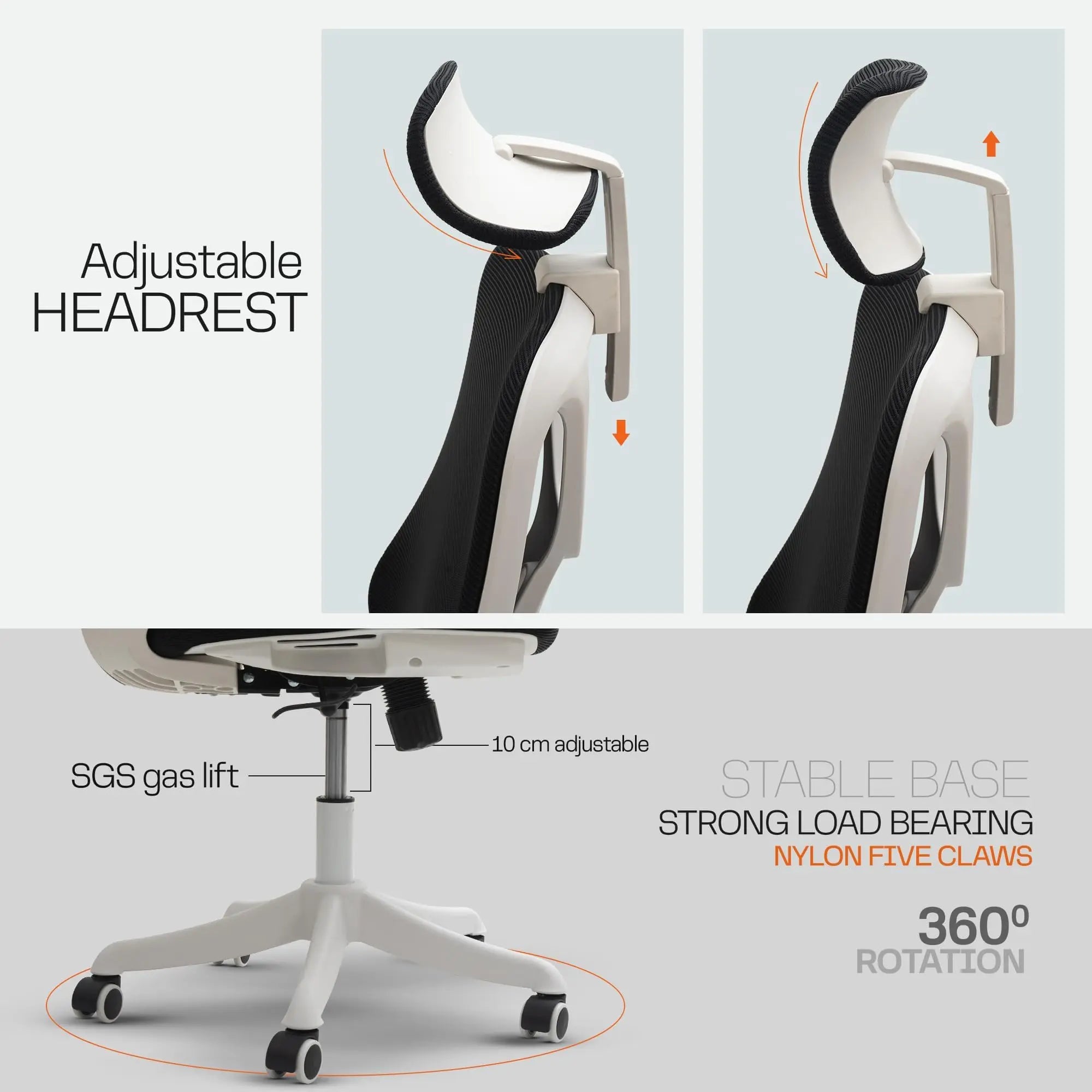 Drogo ComfortFlex Premium Ergonomic Office Chair for Work from Home Galaxy Incorporation