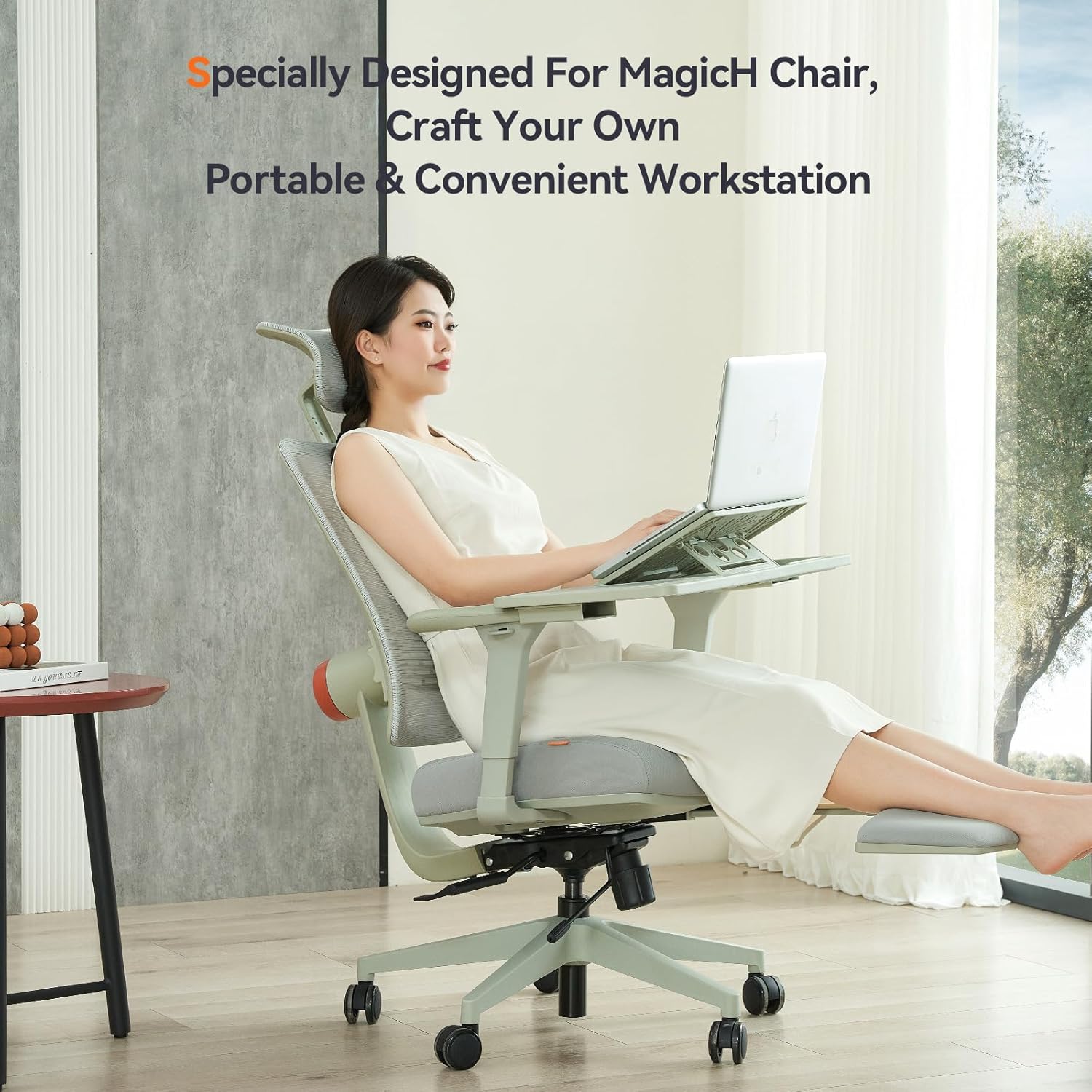 Drogo Posture Series Detachable Ergonomic Laptop Table Tray Built in Mouse Pad