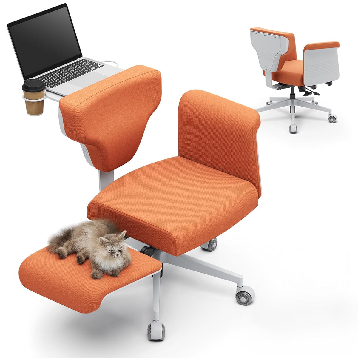 Freedom-X Multi-Position Cross Legged Office Chair (Grey)