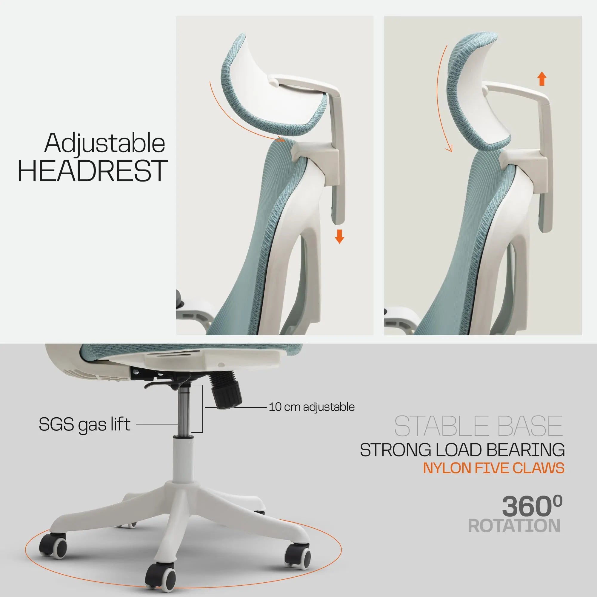 Drogo ComfortFlex Premium Ergonomic Office Chair for Work from Home Galaxy Incorporation