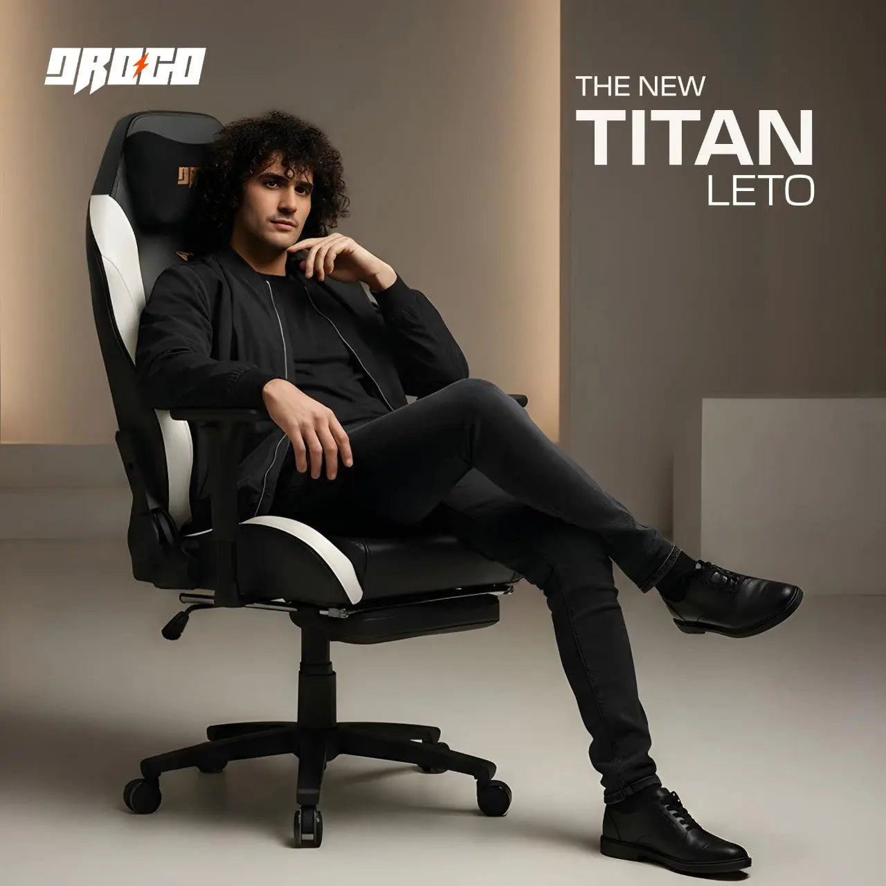 Drogo Titan Leto Ergonomic Gaming Chair with Hybrid Leatherette Fabric Drogo Ergonomics
