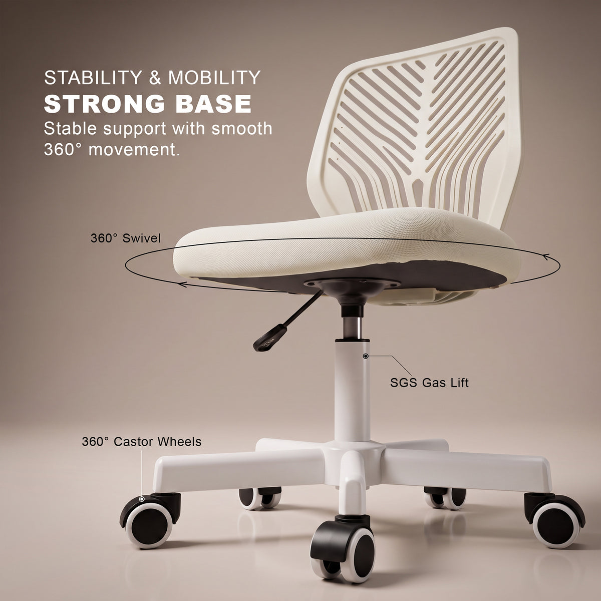 Drogo Ergonomic Small Study Computer Chairs for Girls Boys Teens