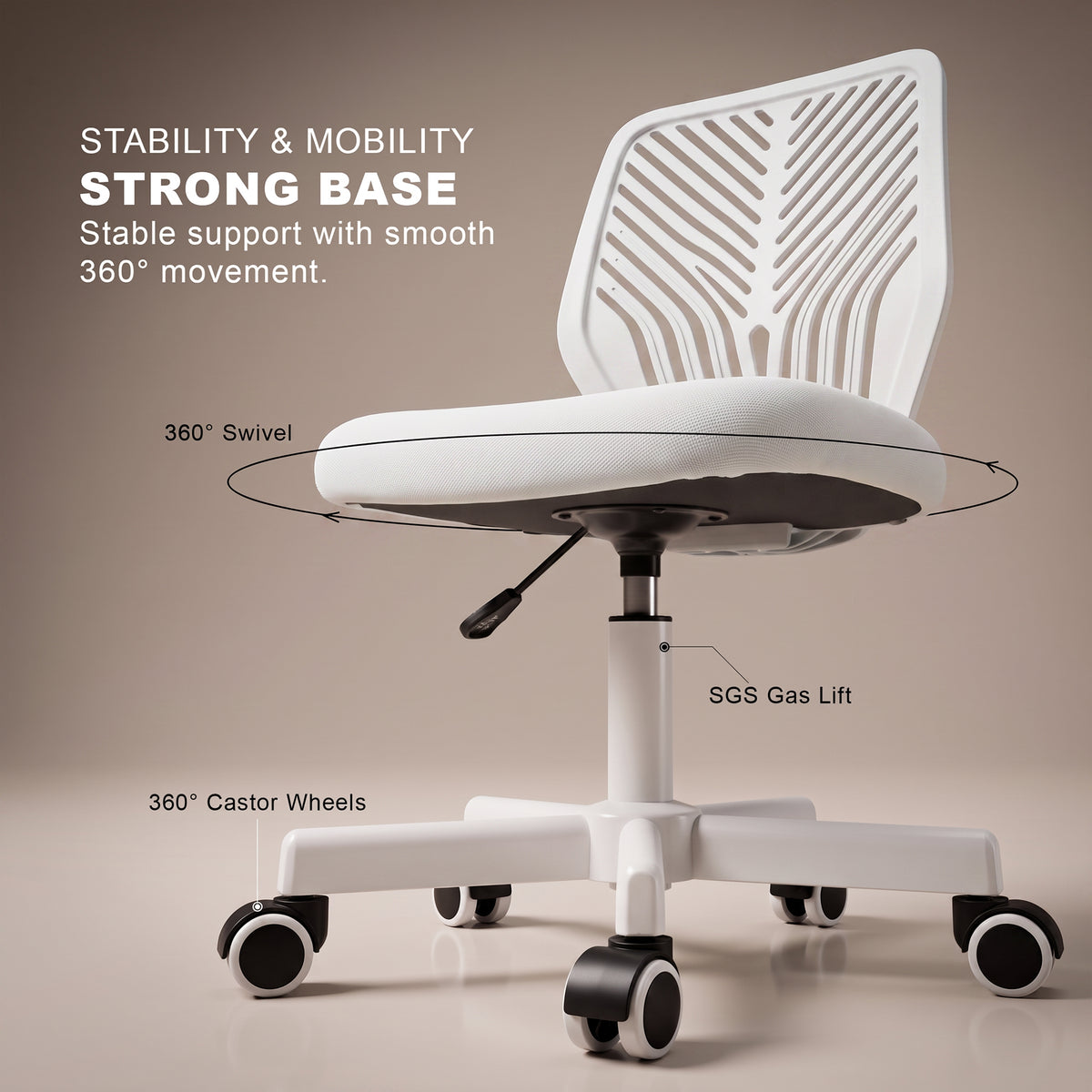 Drogo Ergonomic Small Study Computer Chairs for Girls Boys Teens