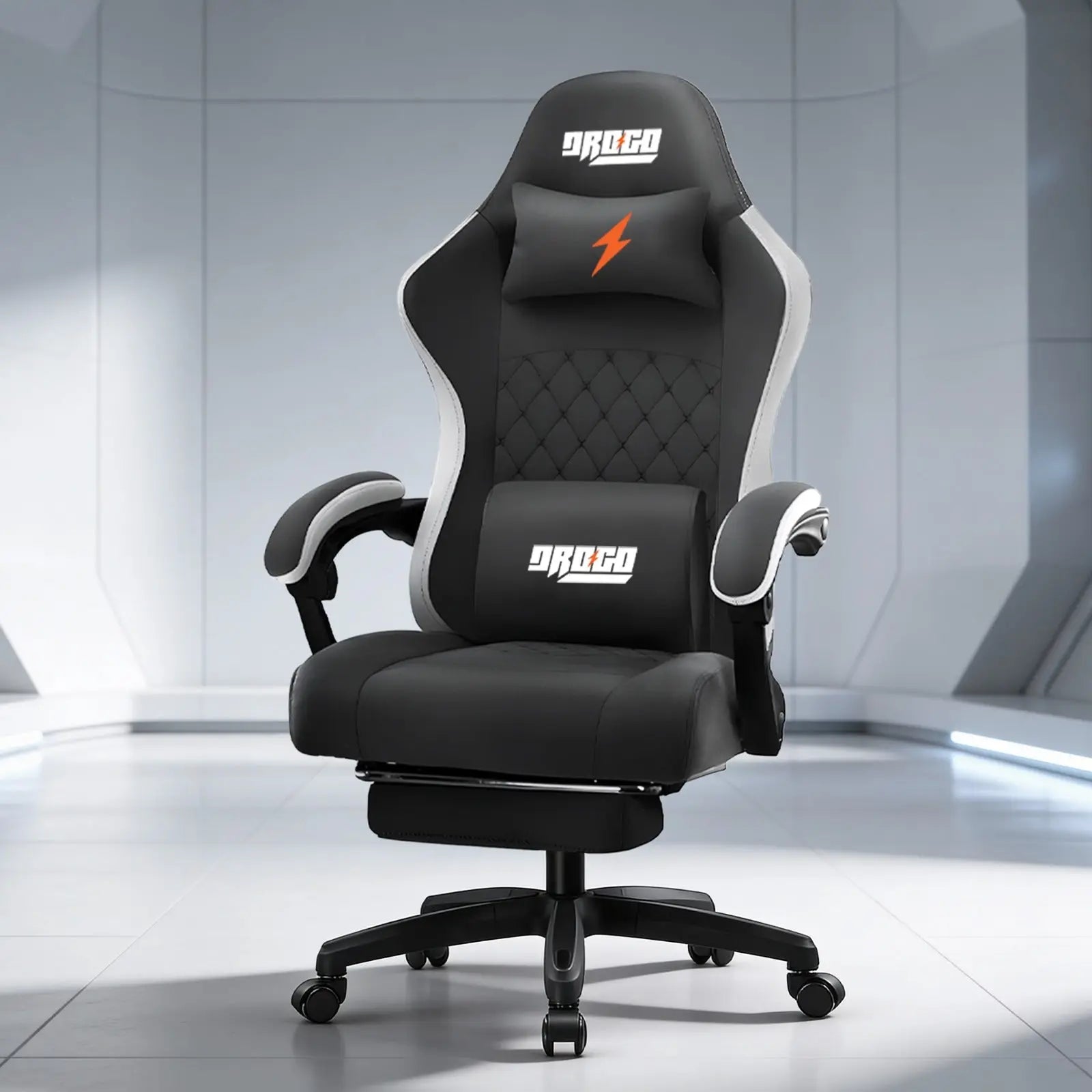 Drogo Throne Ergonomic Gaming Chair With Linkage Armrest,Foot Rest,& Adjustable Seat Galaxy Incorporation