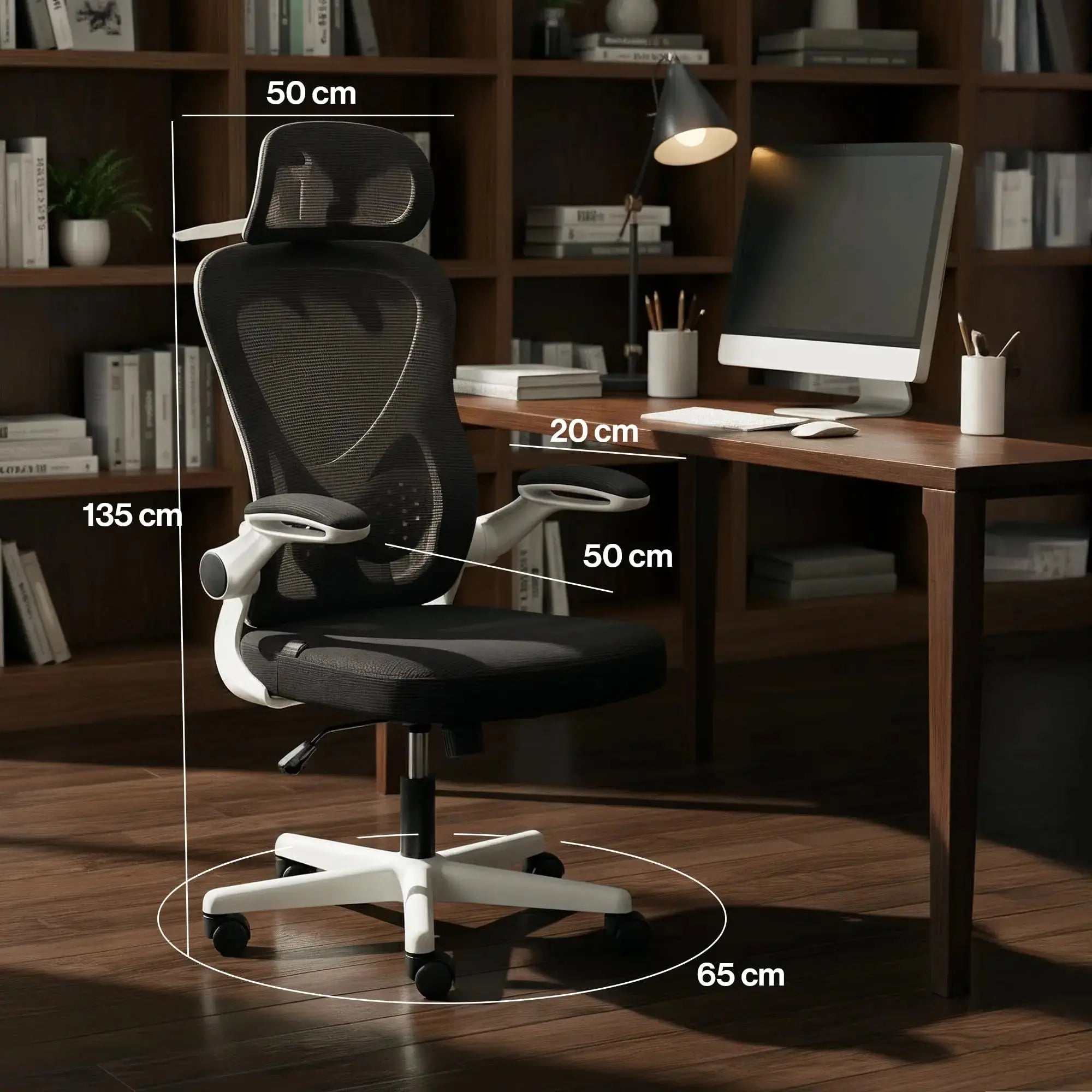 Drogo ErgoFlex Ergonomic Office Chair for Work from Home with Breathable Mesh, Flip-up Armrest Drogo Ergonomics