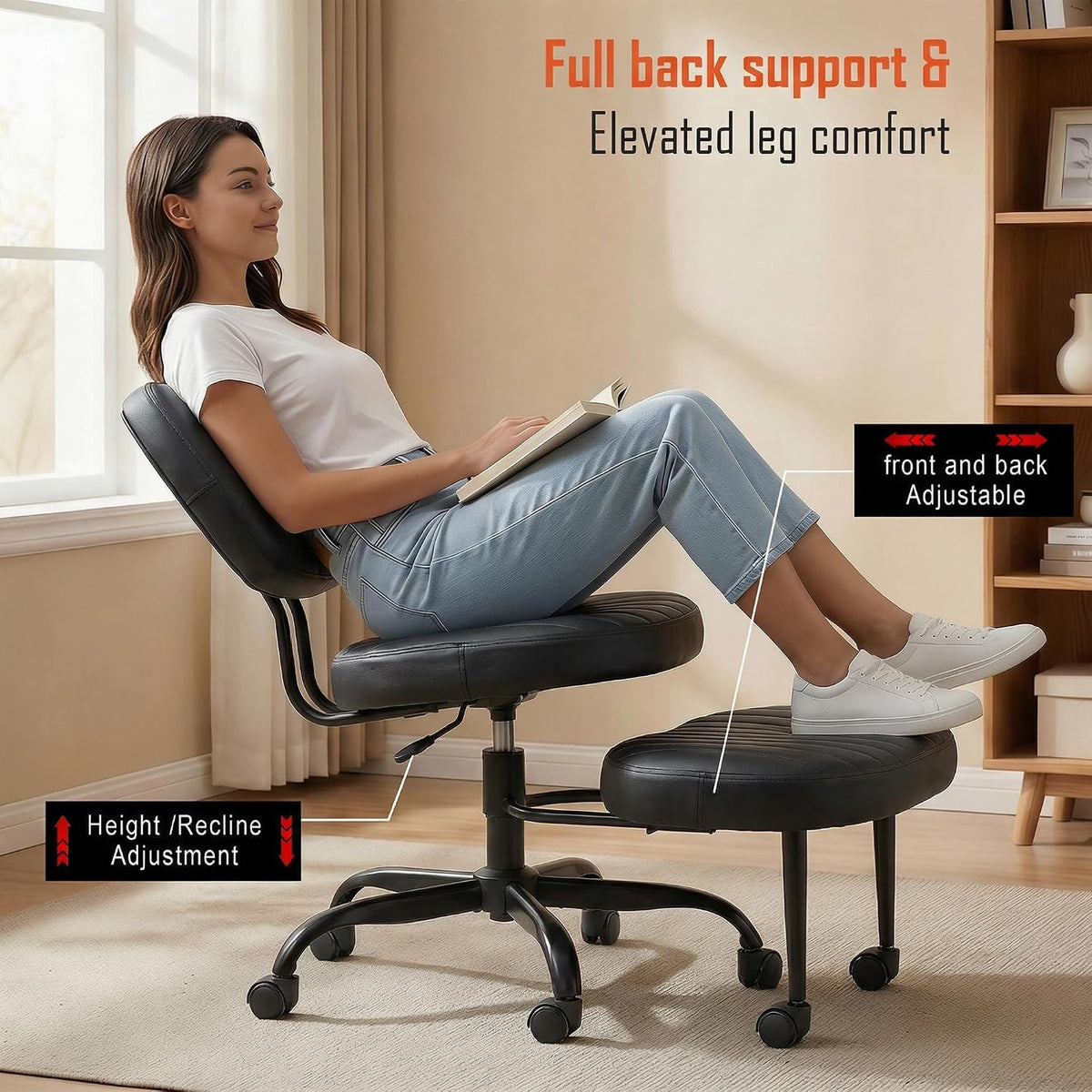 Ergonomic Cross Legged Office Chair
