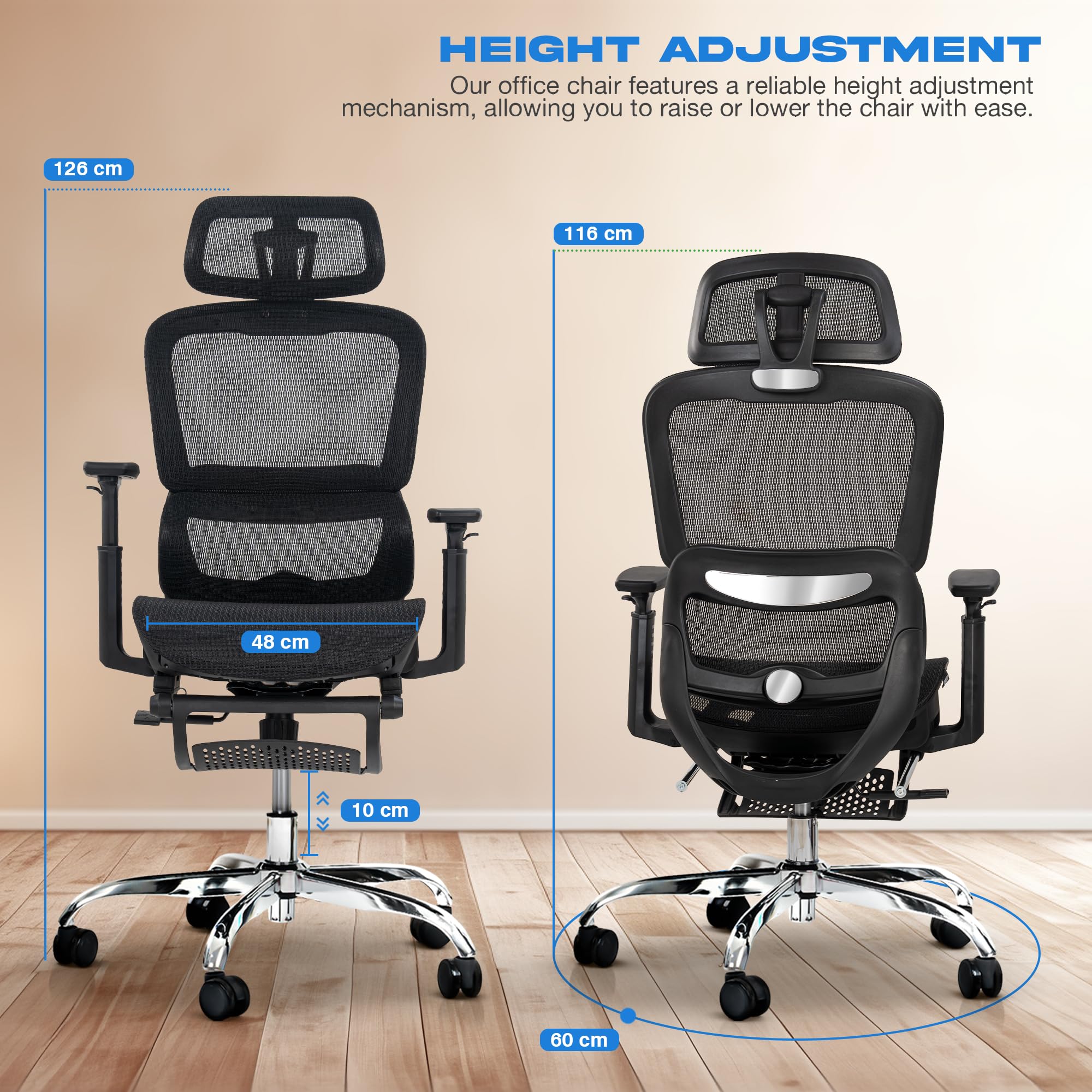 Drogo ProFlex Ergonomic Office Chair for Work from Home